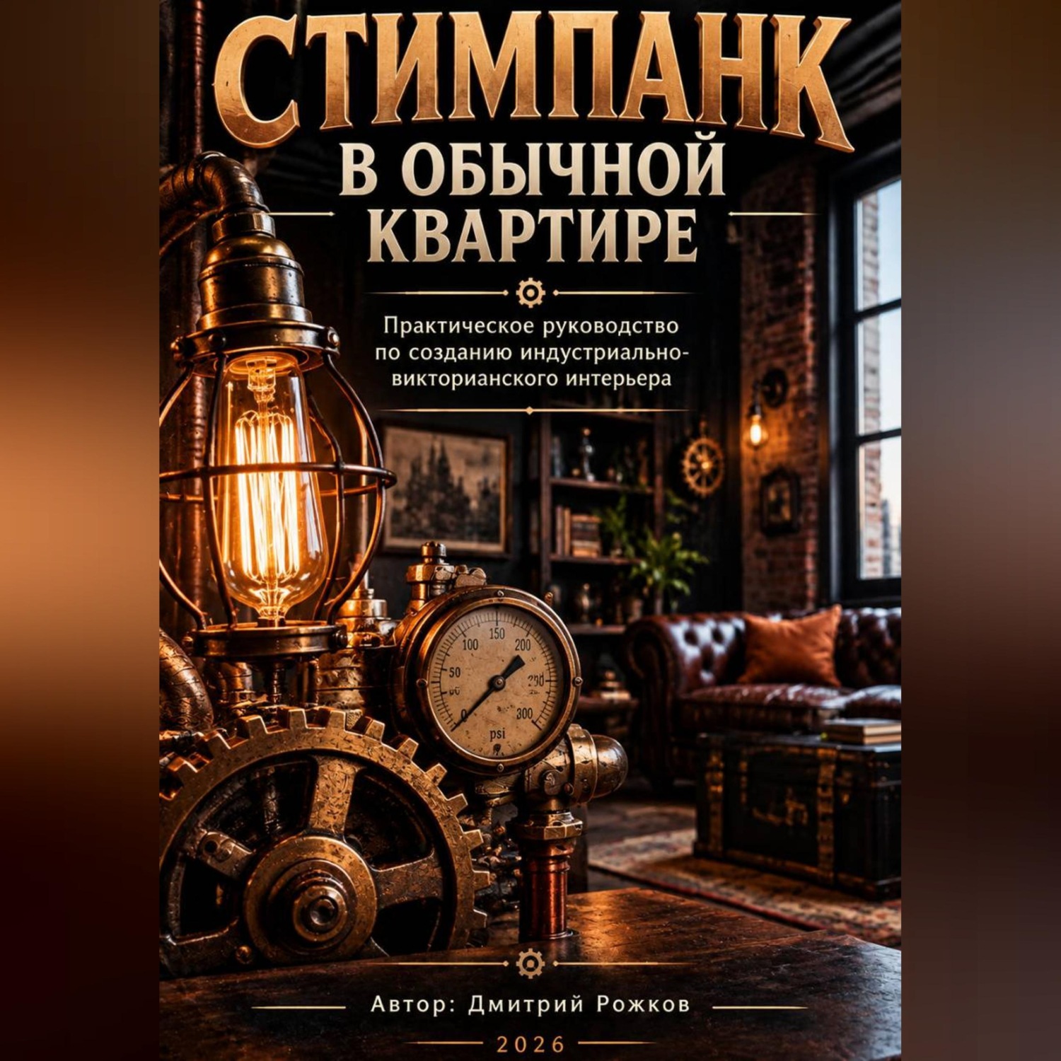 Обложка книги «СТИМПАНК В ОБЫЧНОЙ КВАРТИРЕ Практическое руководство по созданию индустриально-викторианского интерьера»