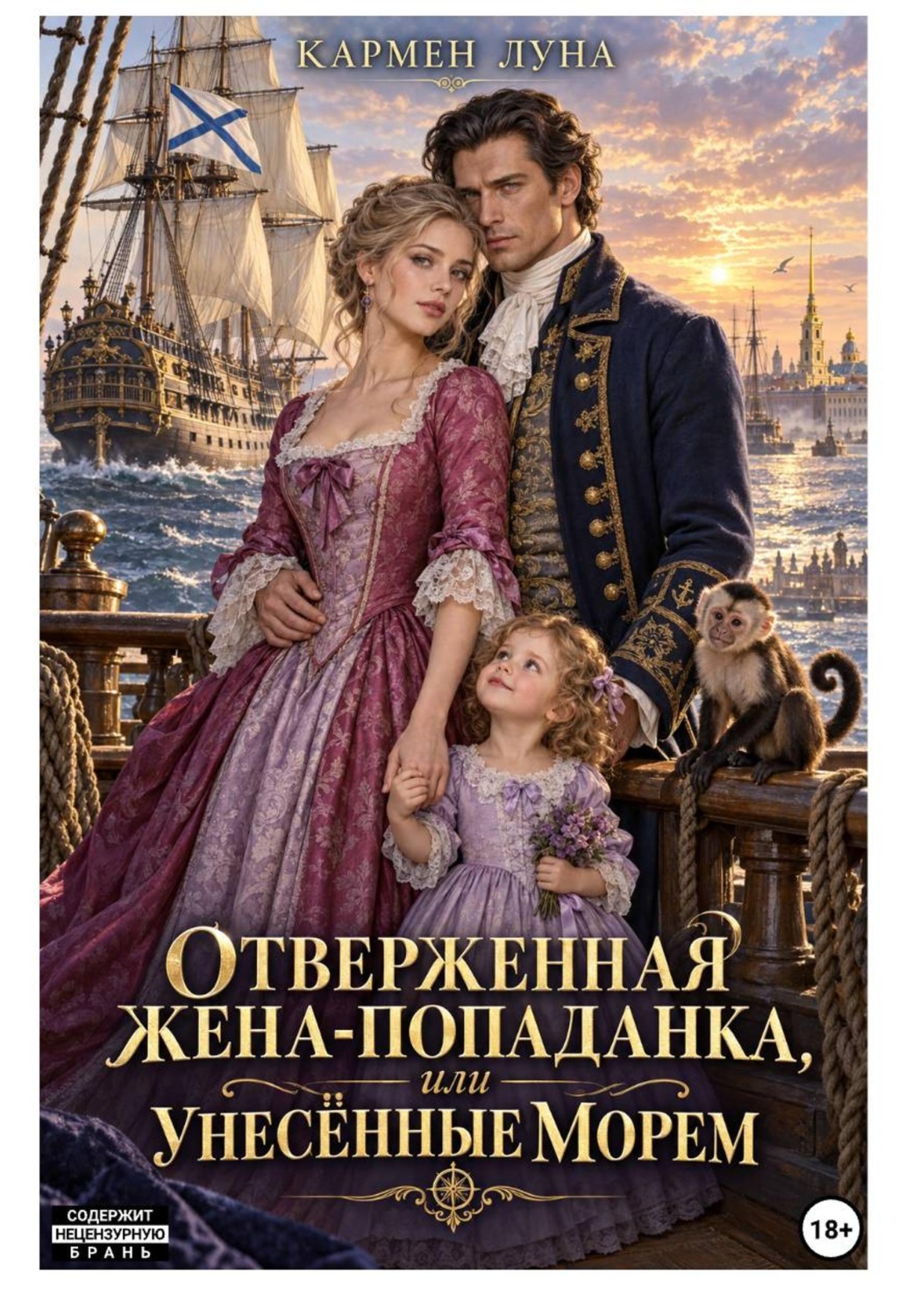 Обложка книги «Отверженная жена попаданка, или унесенные морем»