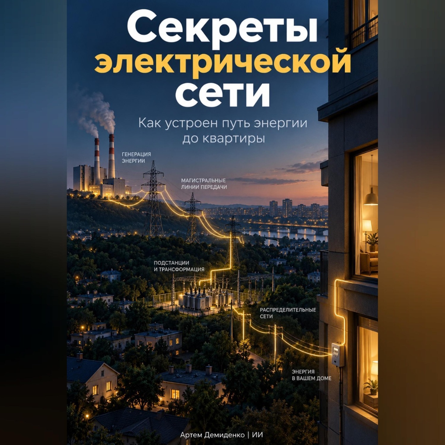Обложка книги «Секреты электрической сети: Как устроен путь энергии до квартиры»