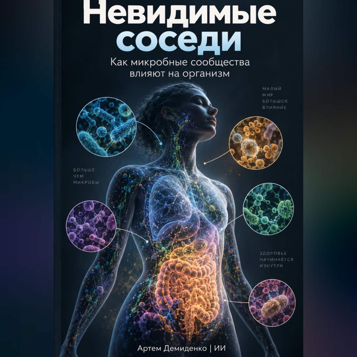Обложка книги «Невидимые соседи: Как микробные сообщества влияют на организм»