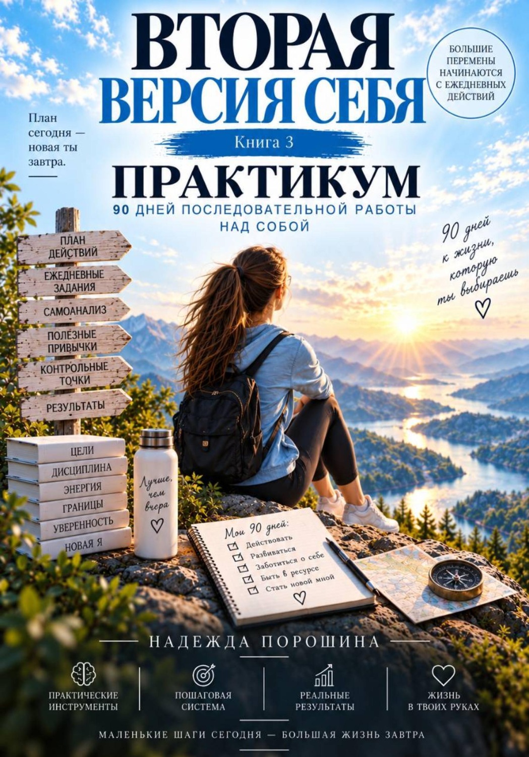 Обложка книги «Вторая версия себя. Практикум. 90 дней до новой версии себя»