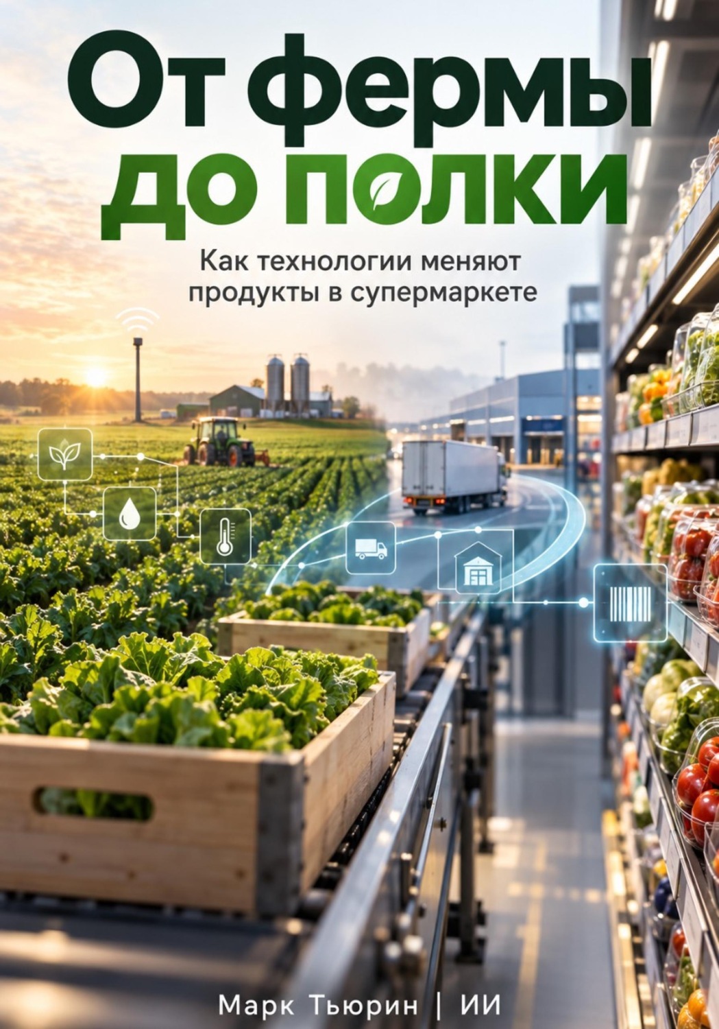 Обложка книги «От фермы до полки: Как технологии меняют продукты в супермаркете»