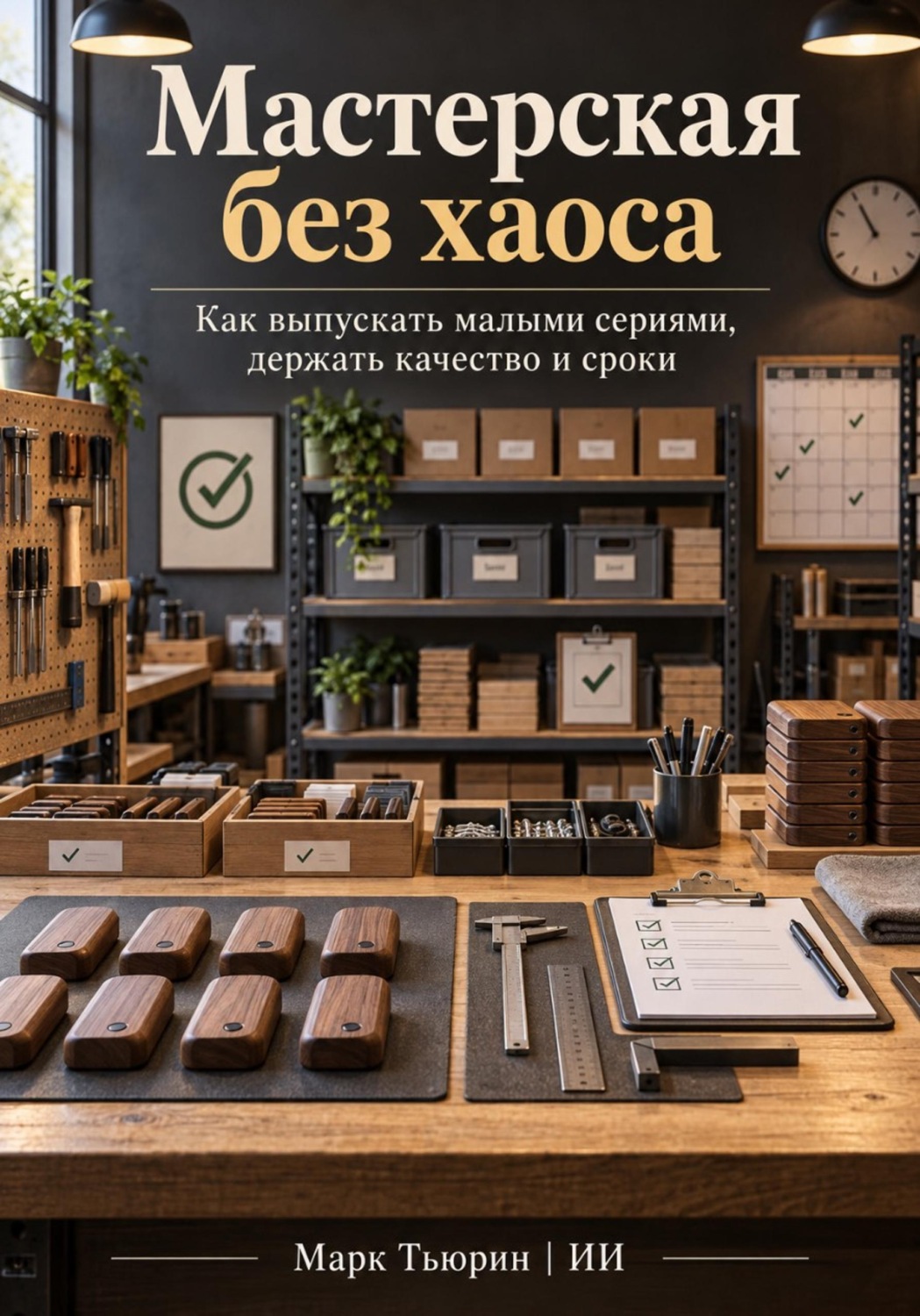 Обложка книги «Мастерская без хаоса: Как выпускать малыми сериями, держать качество и сроки»