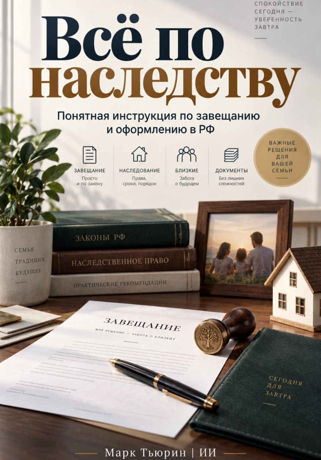 Обложка книги «Всё по наследству: Понятная инструкция по завещанию и оформлению в РФ»