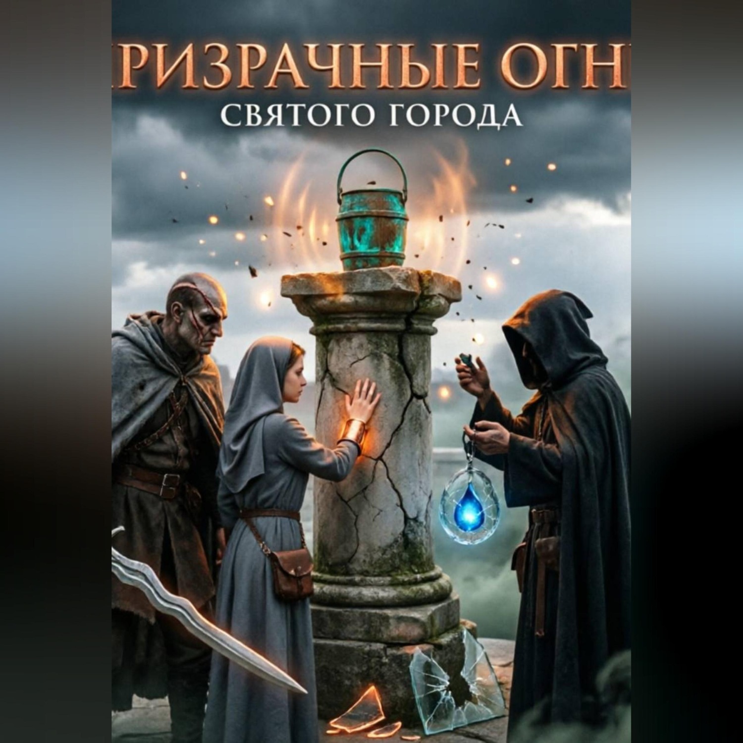 Обложка книги «Призрачные огни святого города»