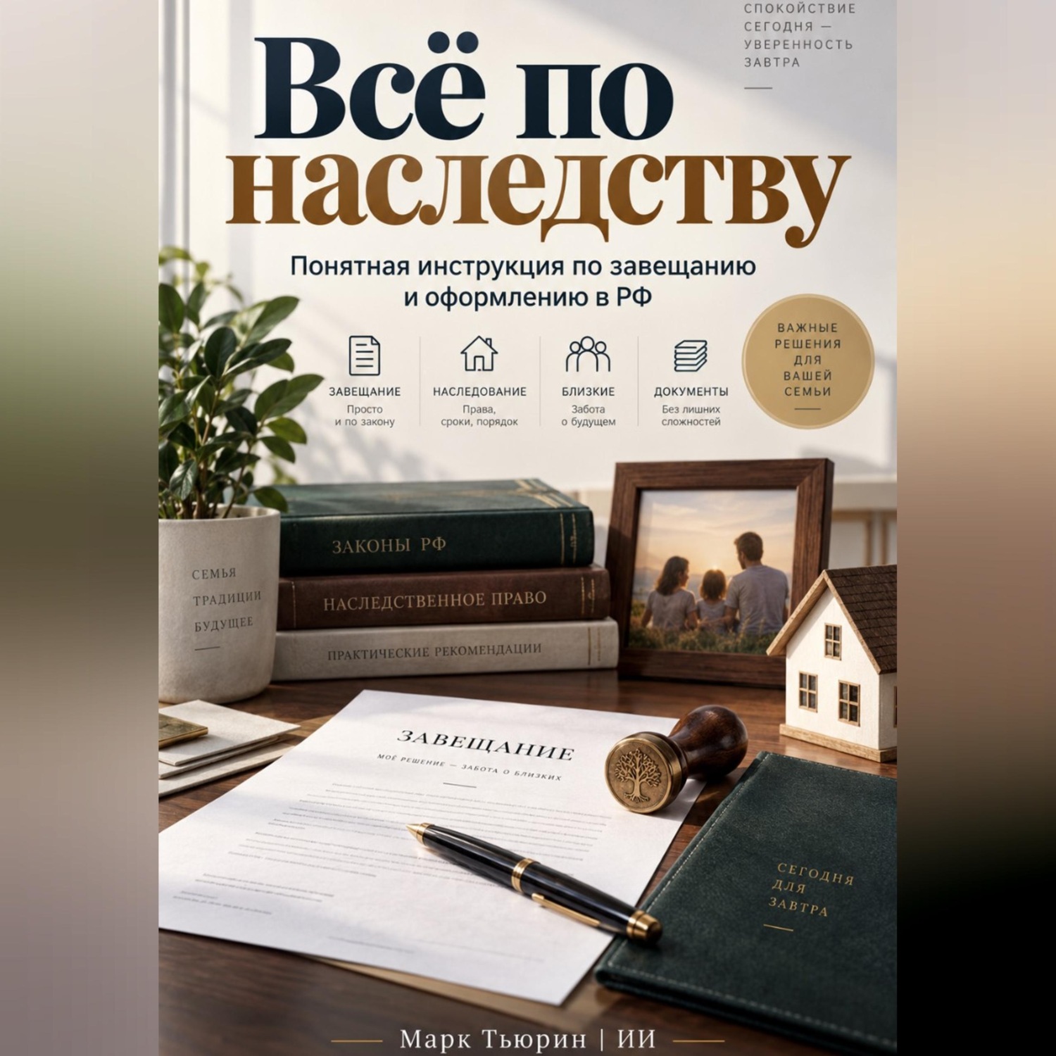 Обложка книги «Всё по наследству: Понятная инструкция по завещанию и оформлению в РФ»