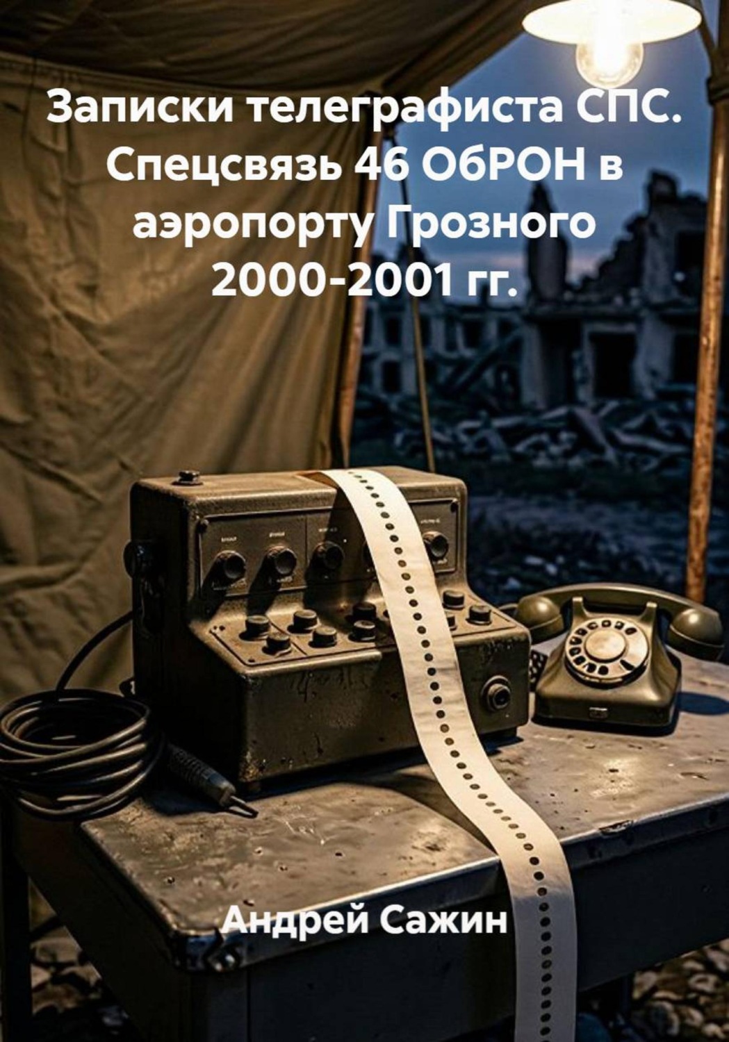 Обложка книги «Записки телеграфиста спецсвязи. Спецсвязь 46 ОбРОН в аэропорту Грозного 2000-2001 гг.»