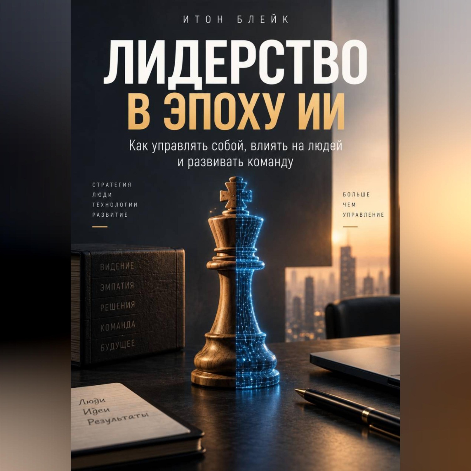 Обложка книги «Лидерство в эпоху ИИ. Как управлять собой, влиять на людей и развивать команду»