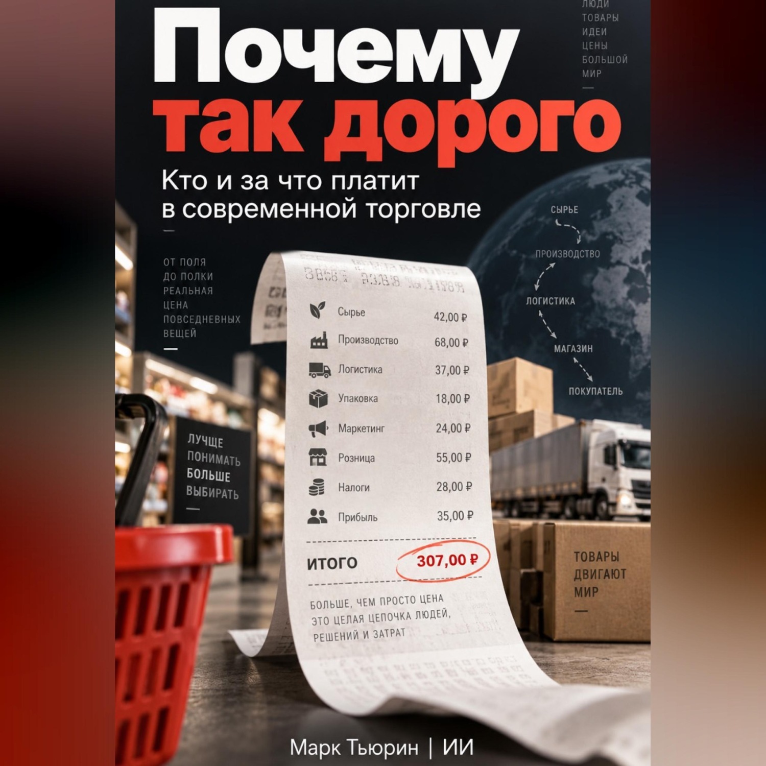 Обложка книги «Почему так дорого: Кто и за что платит в современной торговле»