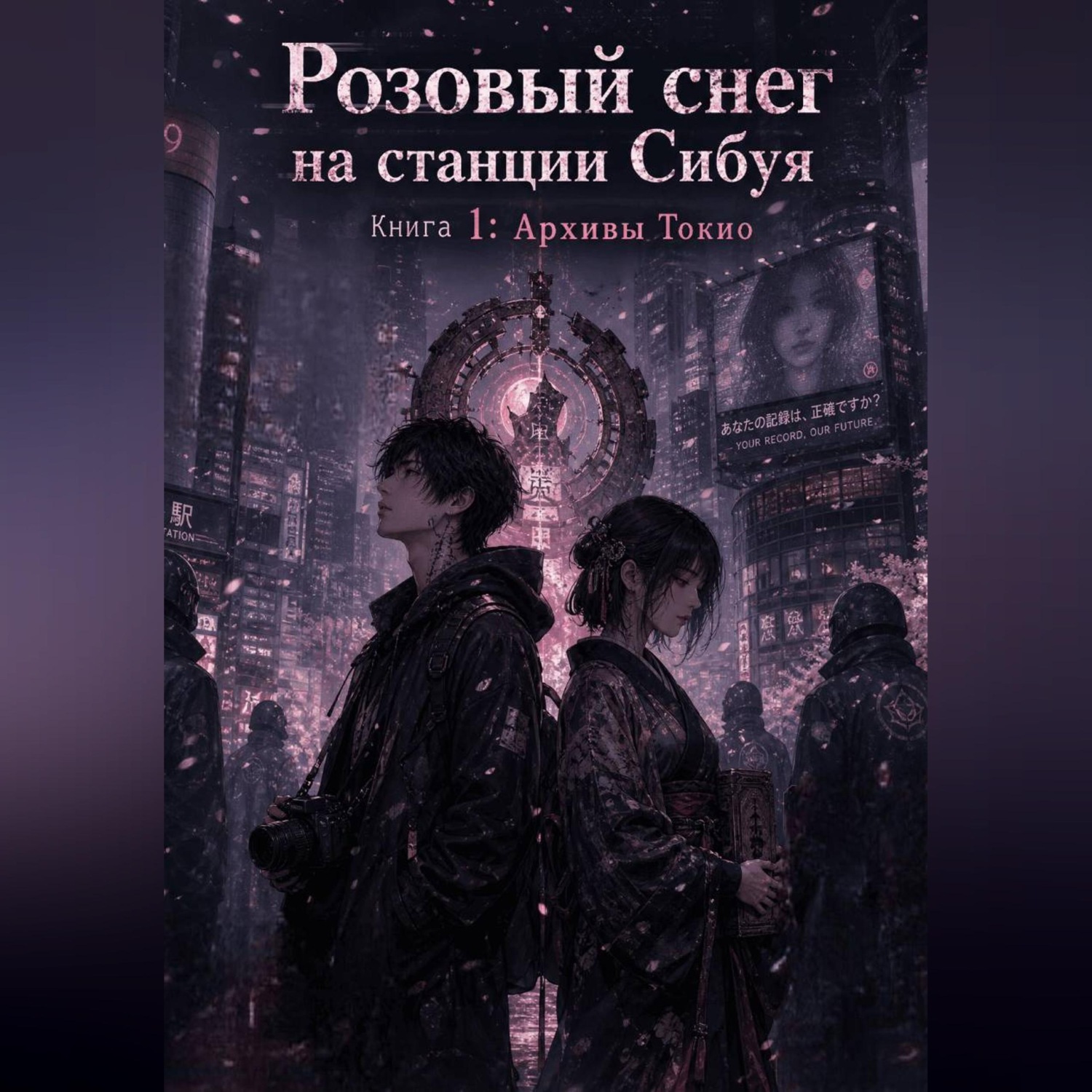 Обложка книги «Розовый снег на станции Сибуя. Книга 1: Архивы Токио»