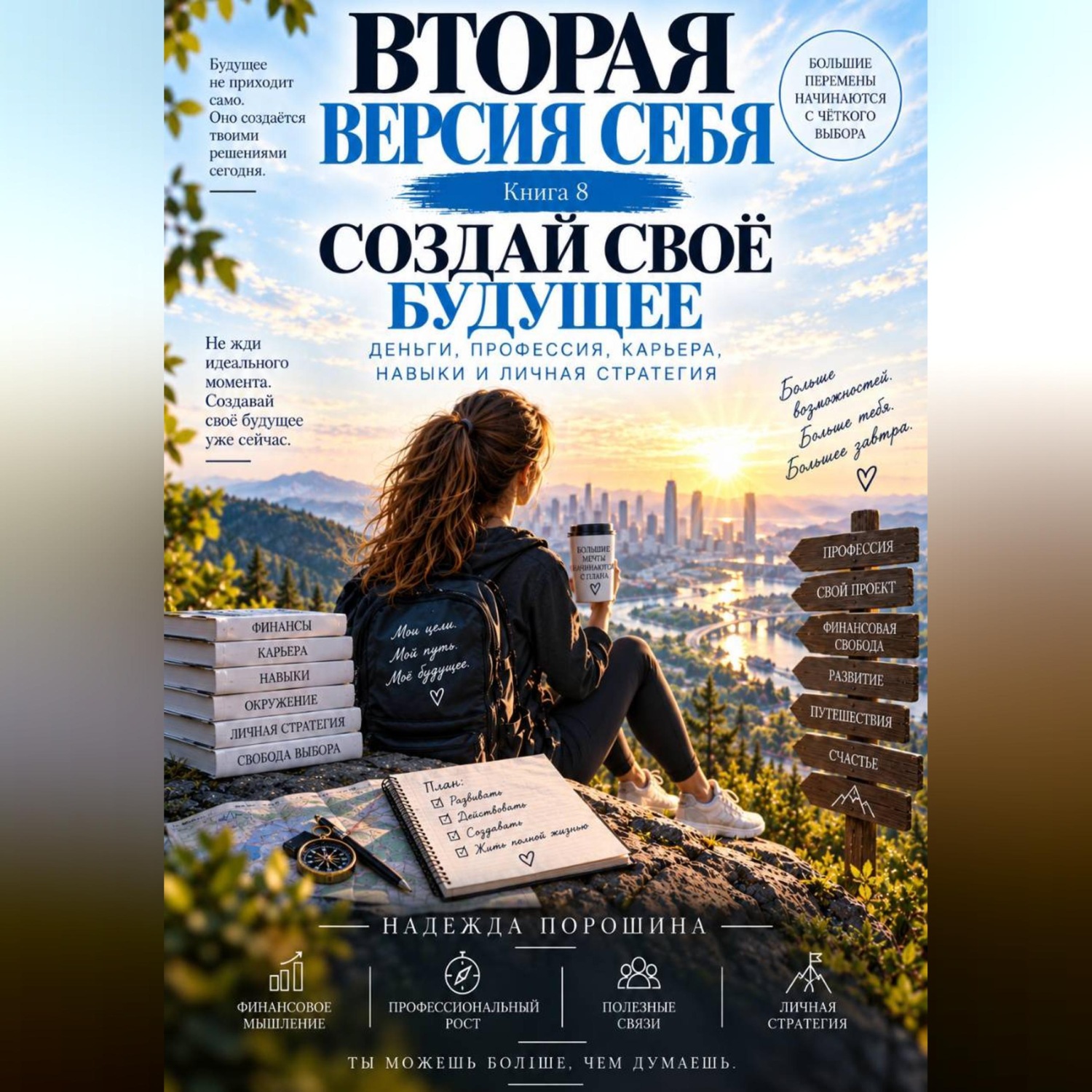 Обложка книги «Вторая версия себя. Создай своё будущее»
