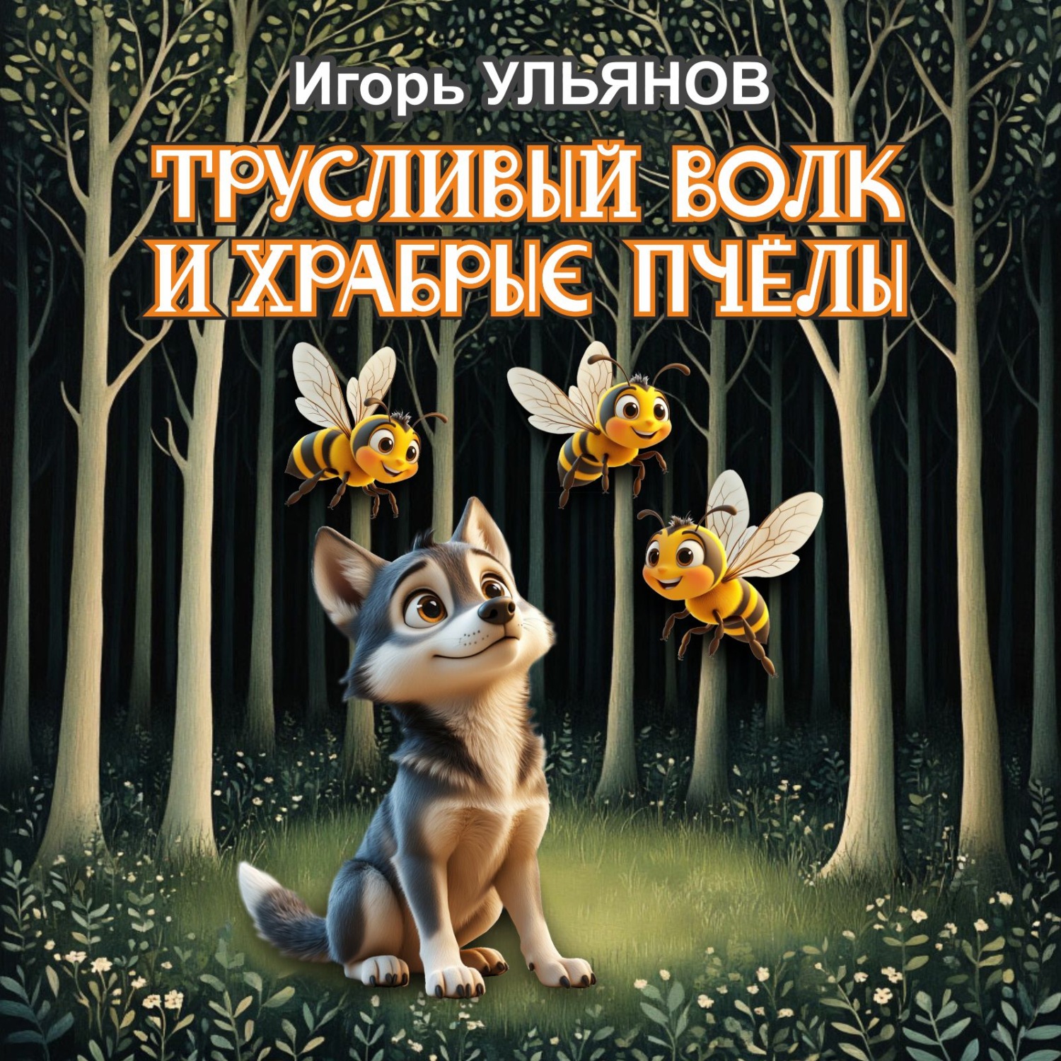 Обложка книги «Трусливый волк и храбрые пчёлы»