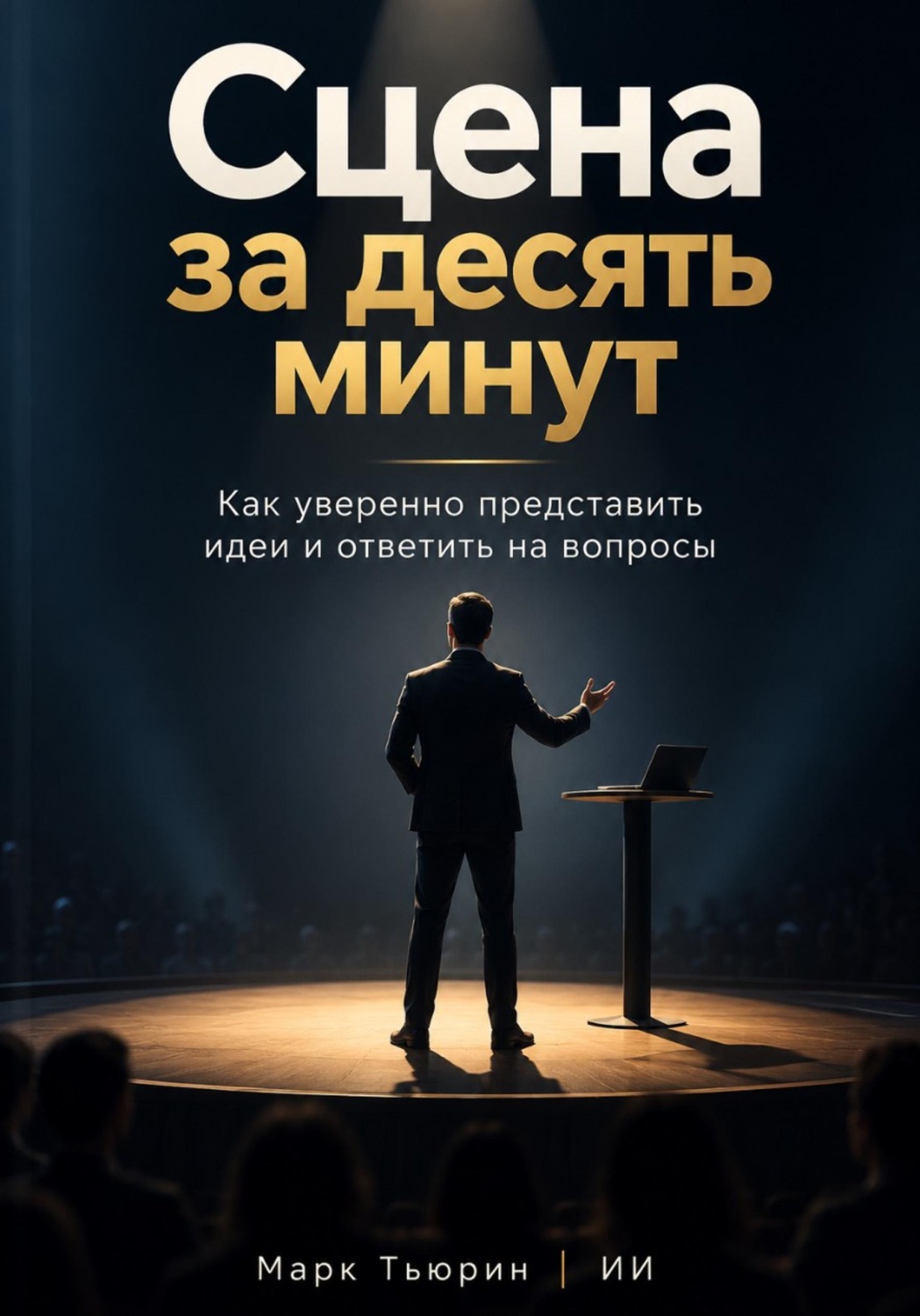 Обложка книги «Сцена за десять минут: Как уверенно представить идеи и ответить на вопросы»
