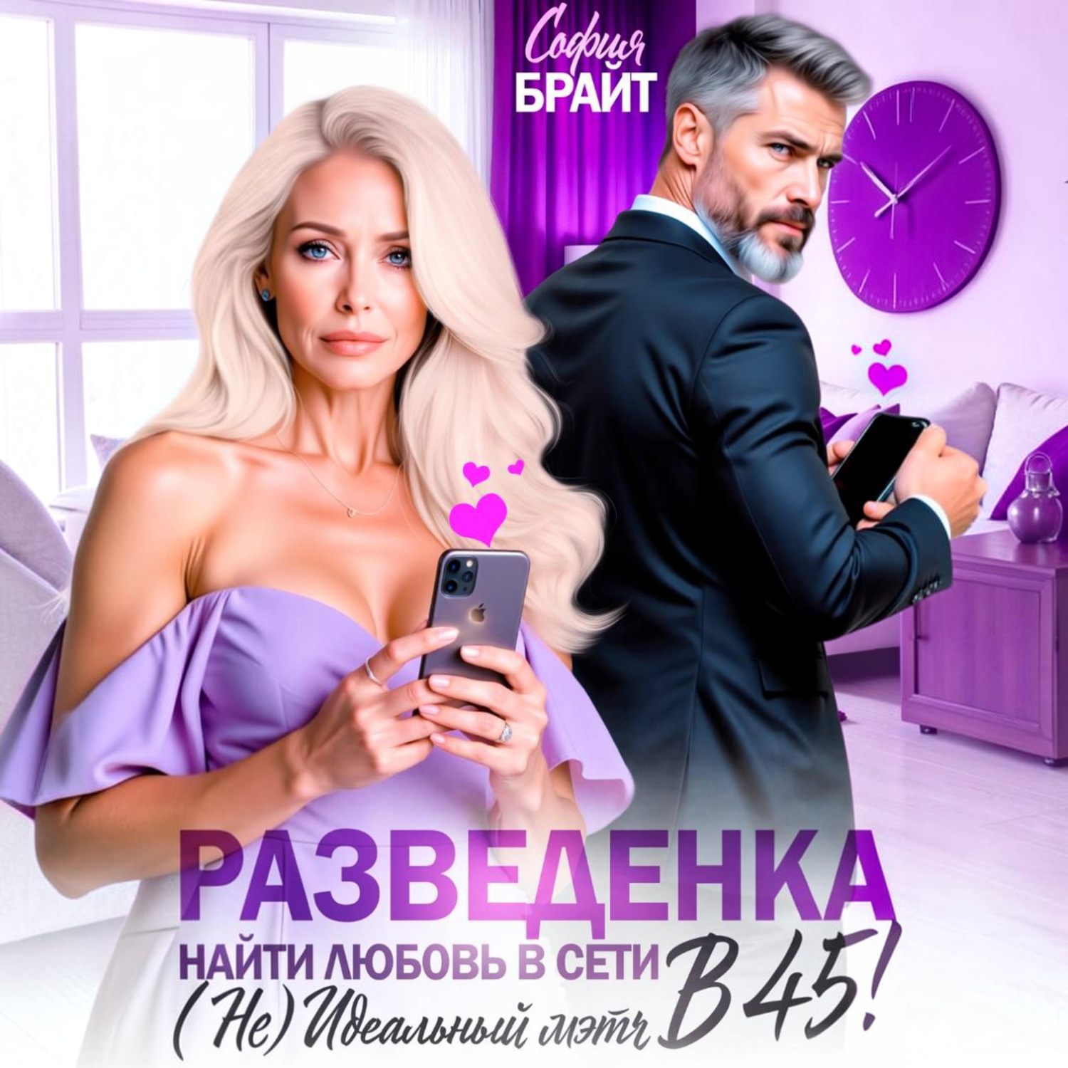 Обложка книги «Разведенка в 45! Найти любовь в сети. ( Не) Идеальный мэтч.»