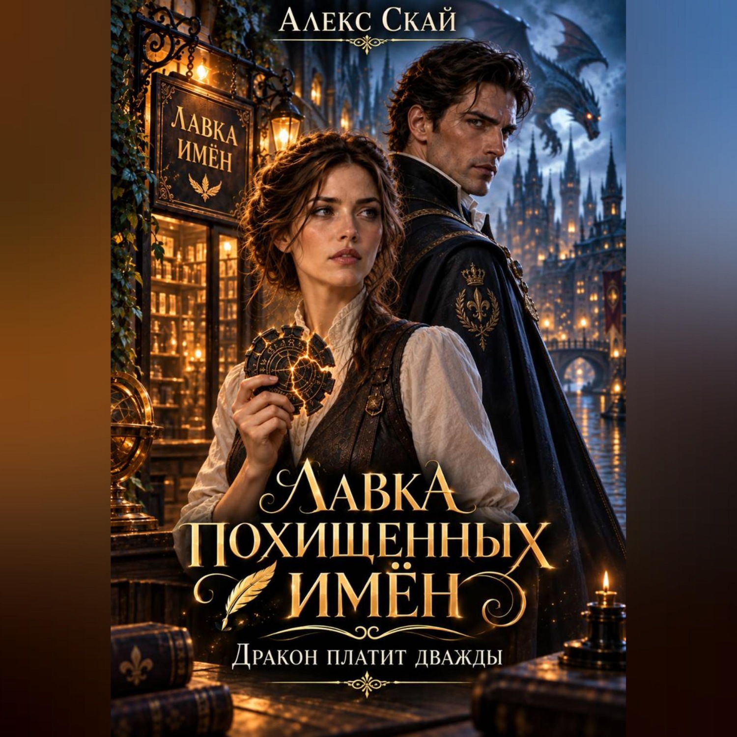 Обложка книги «Лавка похищенных имён. Дракон платит дважды»