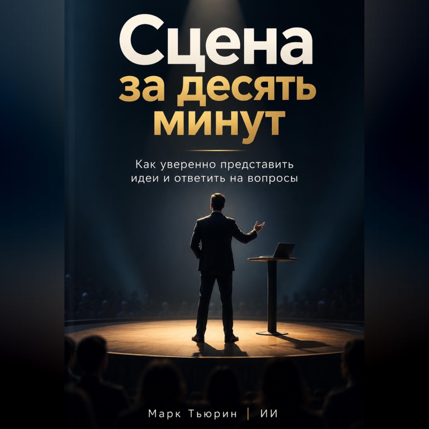 Обложка книги «Сцена за десять минут: Как уверенно представить идеи и ответить на вопросы»