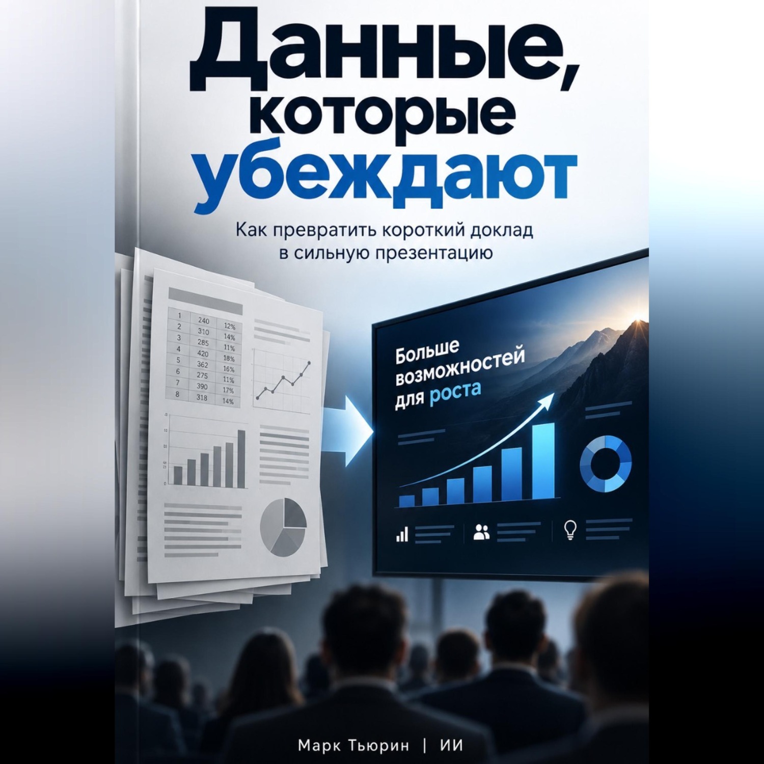 Обложка книги «Данные, которые убеждают: Как превратить короткий доклад в сильную презентацию»