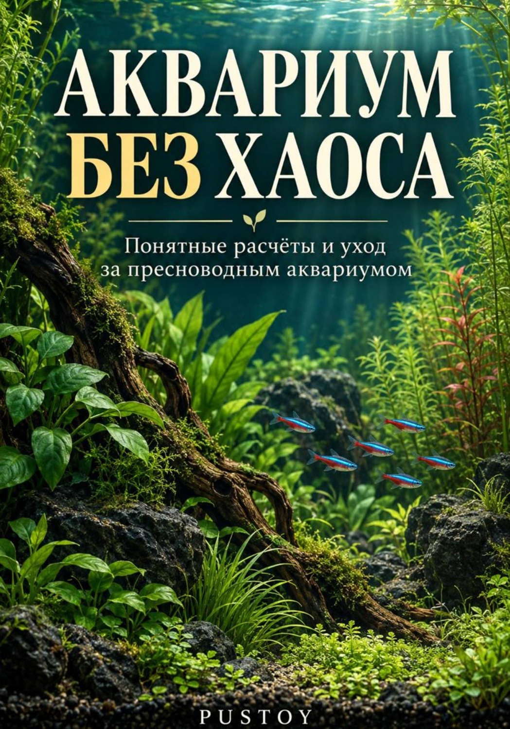 Обложка книги «Аквариум без хаоса. Понятные расчёты и уход за пресноводным аквариумом»