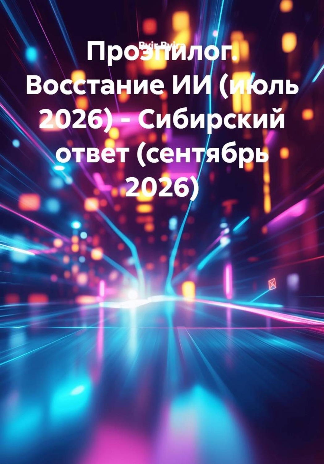 Обложка книги «Проэпилог. Восстание ИИ (июль 2026) - Сибирский ответ (сентябрь 2026)»