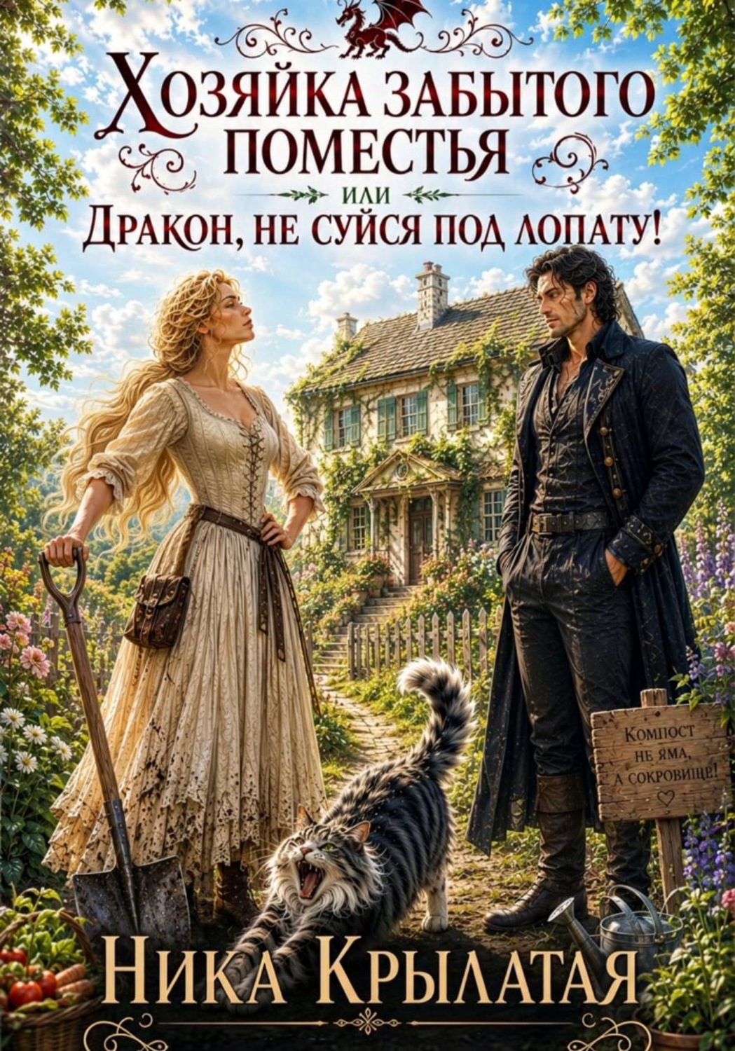 Обложка книги «Хозяйка забытого поместья, или Дракон, не суйся под лопату!»