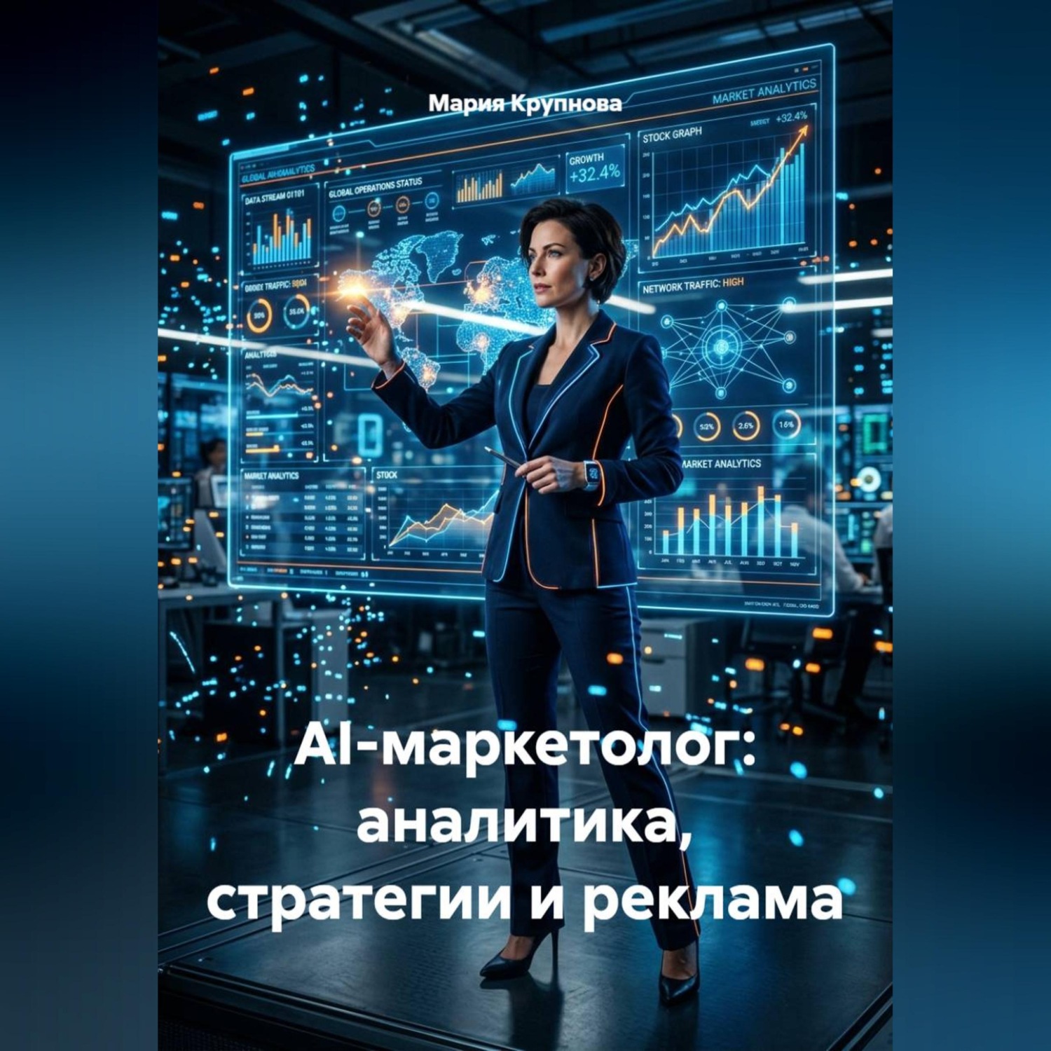 Обложка книги «AI-маркетолог: аналитика, стратегии и реклама»