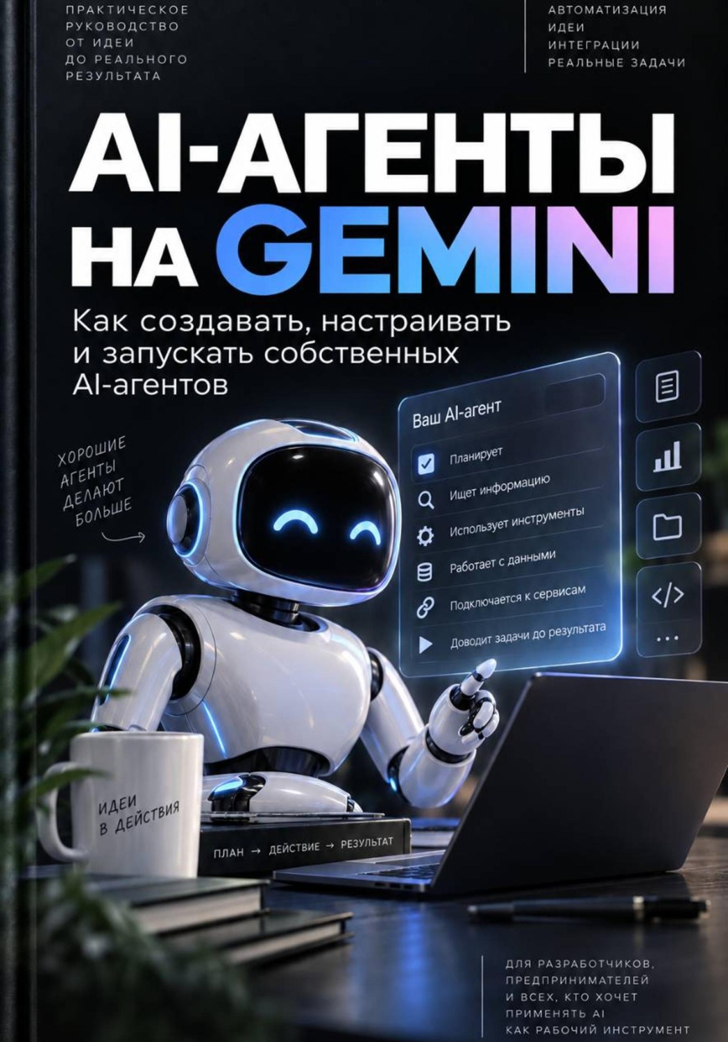 Обложка: AI-АГЕНТЫ НА GEMINI. Как создавать, настраивать и запускать собственных AI-агентов
