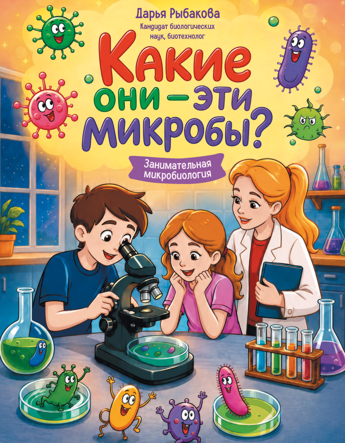 Обложка: Какие они – эти микробы? Занимательная микробиология