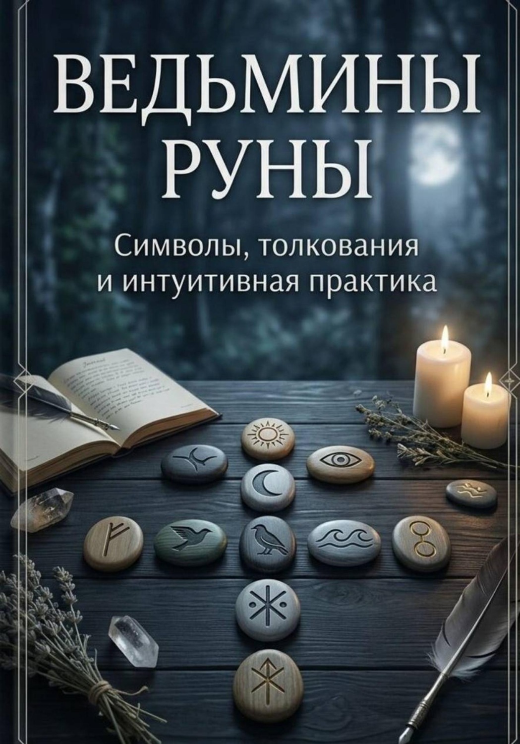 Обложка книги ««Ведьмины руны: символы, интуиция и искусство толкования»»
