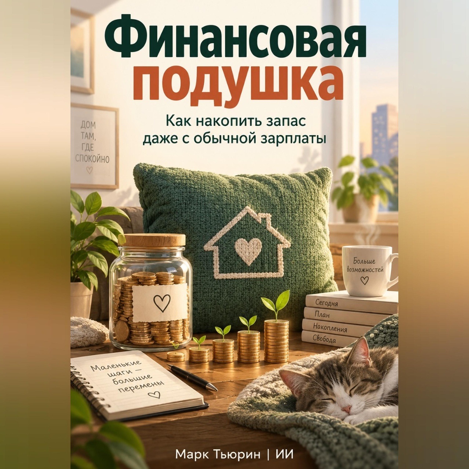 Обложка книги «Финансовая подушка. Как накопить запас даже с обычной зарплаты»