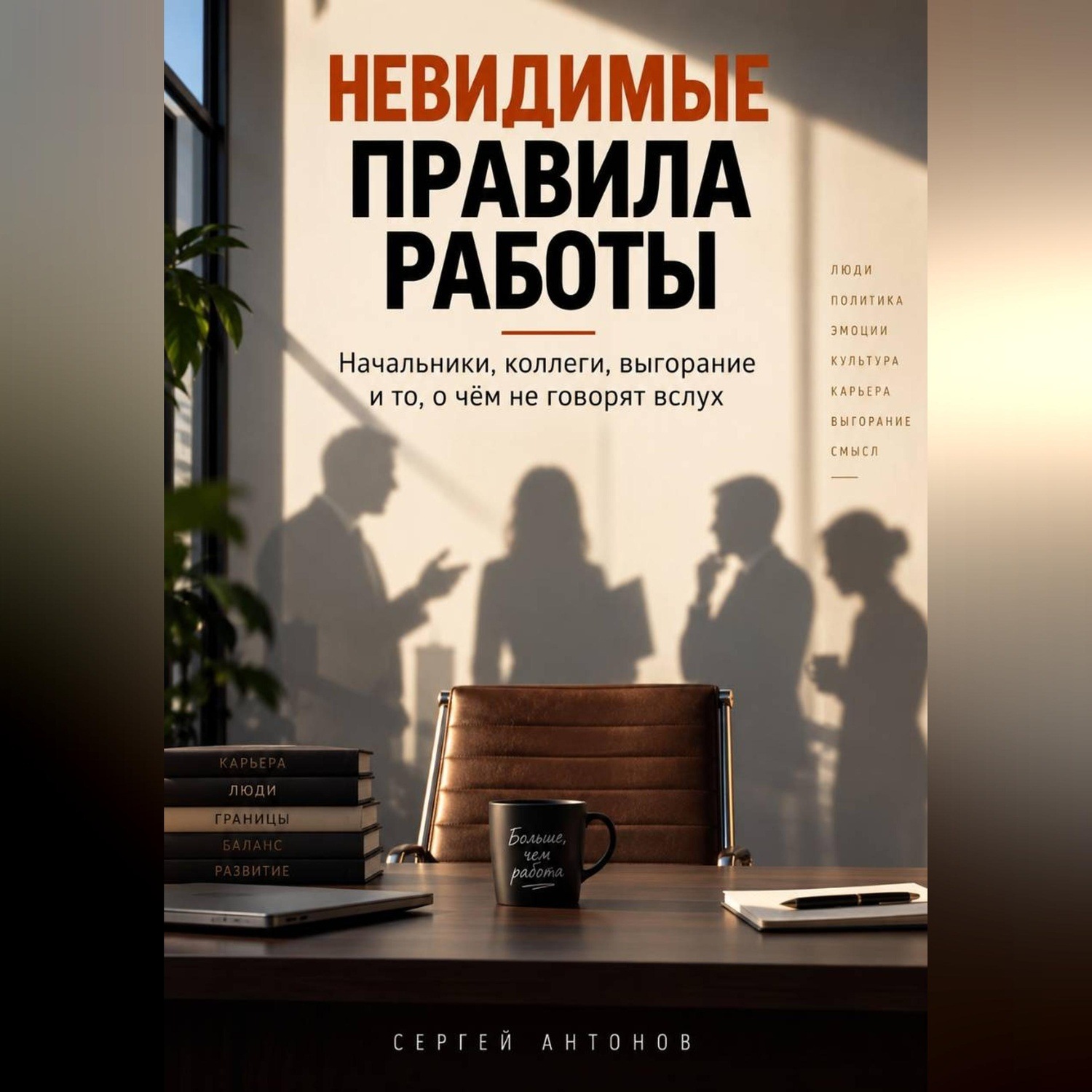 Обложка книги «Невидимые правила работы. Начальники, коллеги, выгорание и то, о чём не говорят вслух»