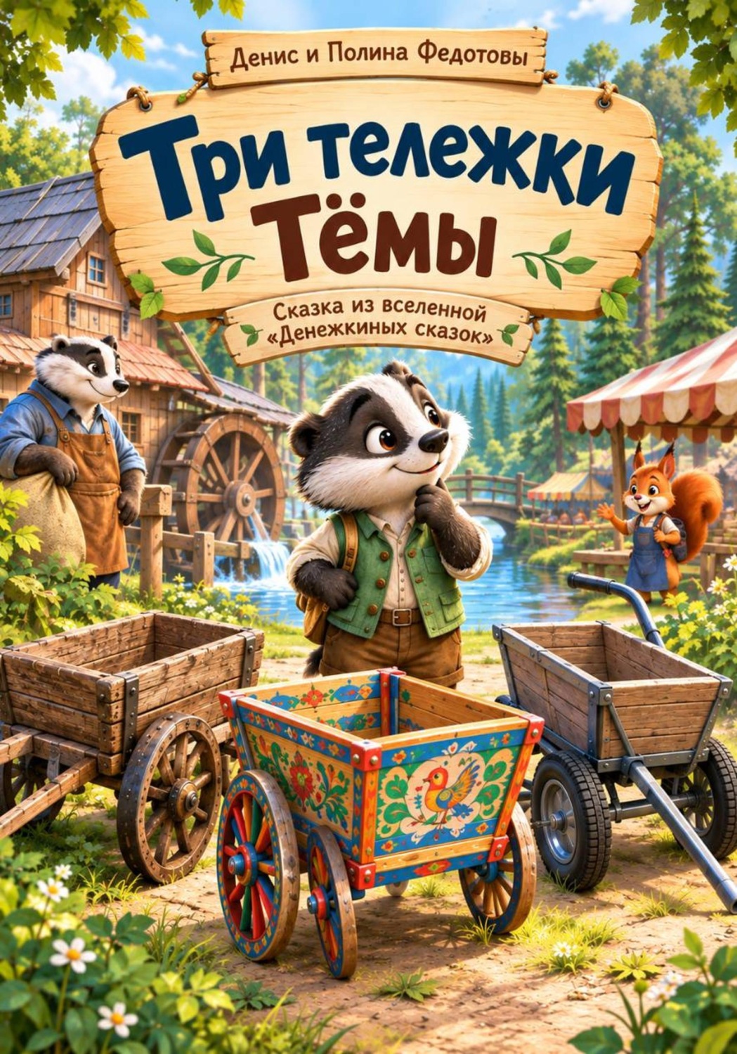 Обложка книги «Три тележки Тёмы»