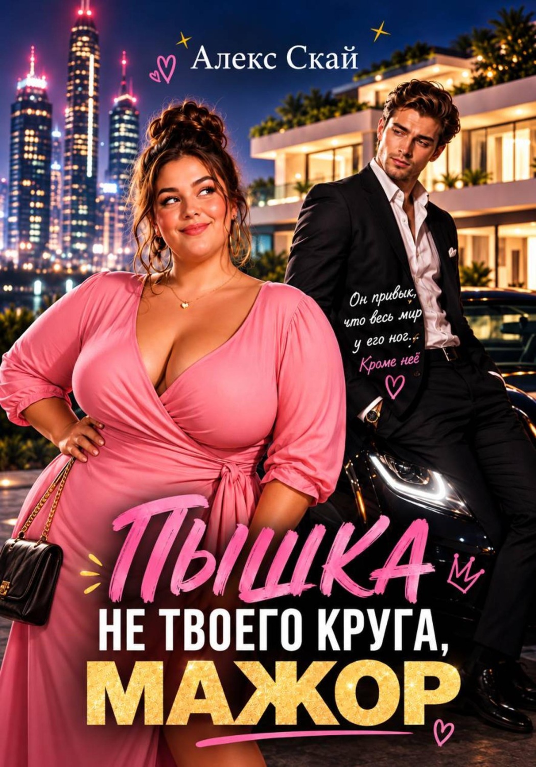 Обложка книги «Пышка не твоего круга, мажор»