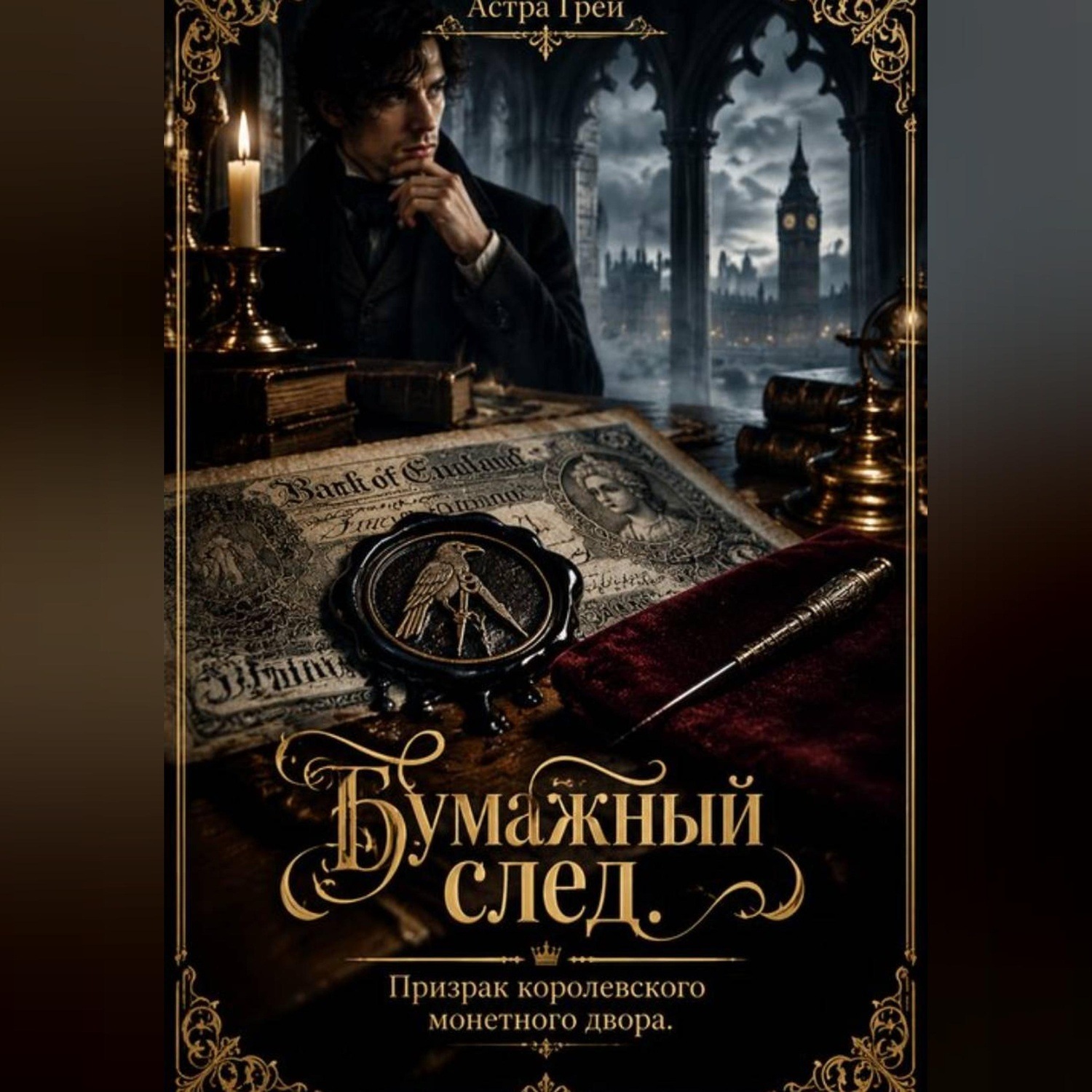 Обложка книги «Бумажный след. Призрак Королевского монетного двора»