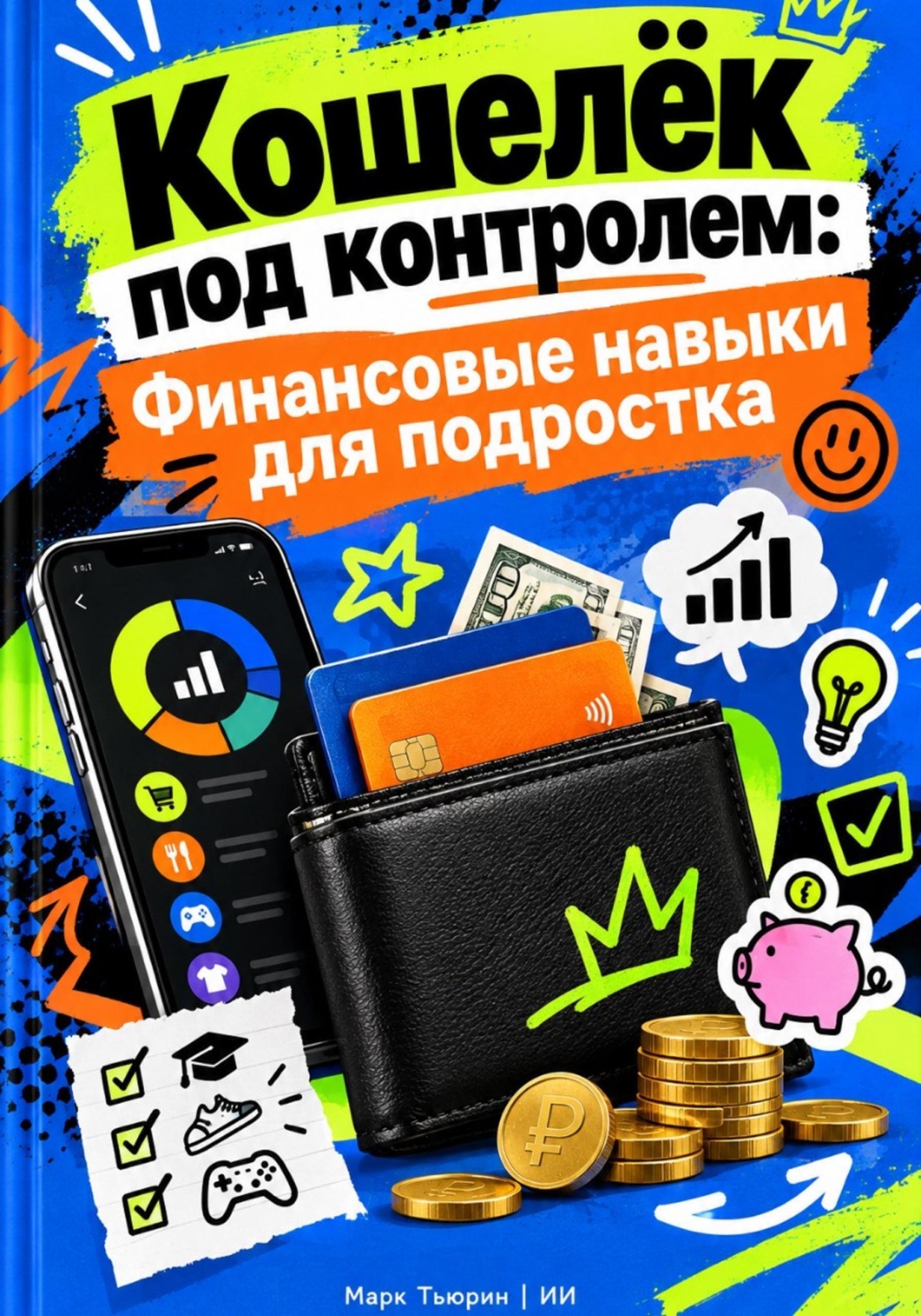 Обложка книги «Кошелёк под контролем: Финансовые навыки для подростка»