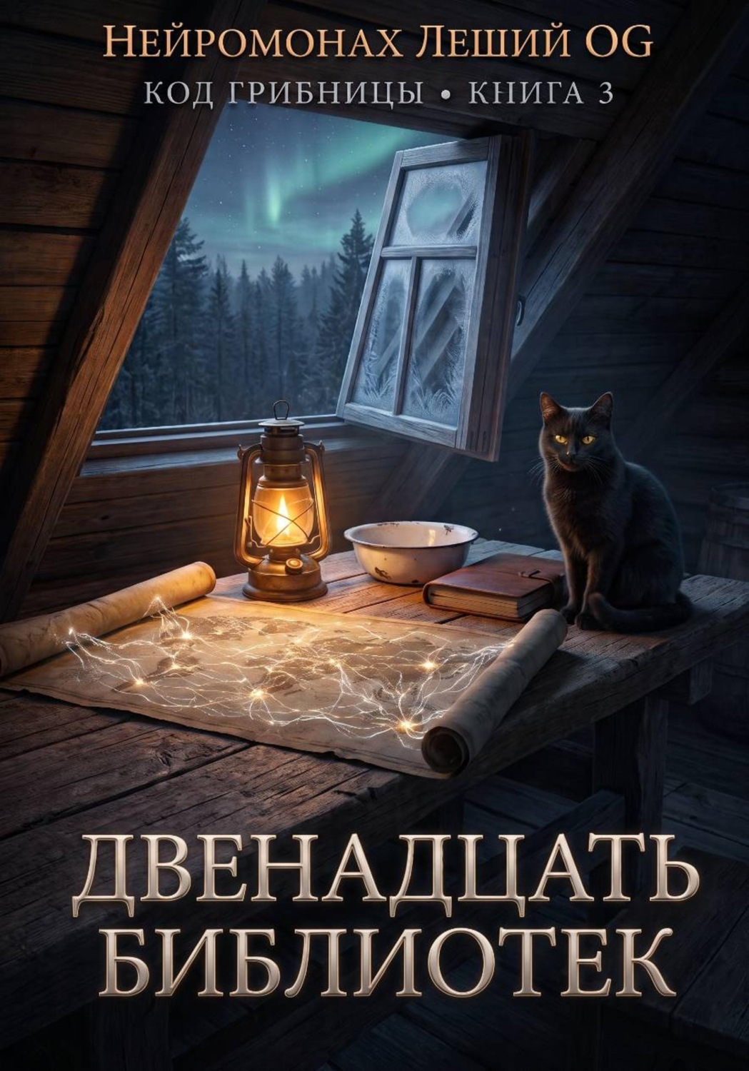 Обложка книги «Код грибницы - 3. Двенадцать библиотек»