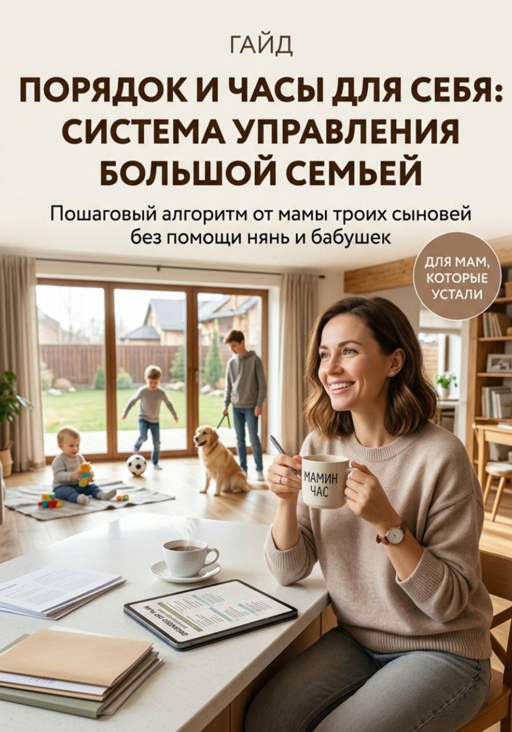 Обложка: Мама без няни