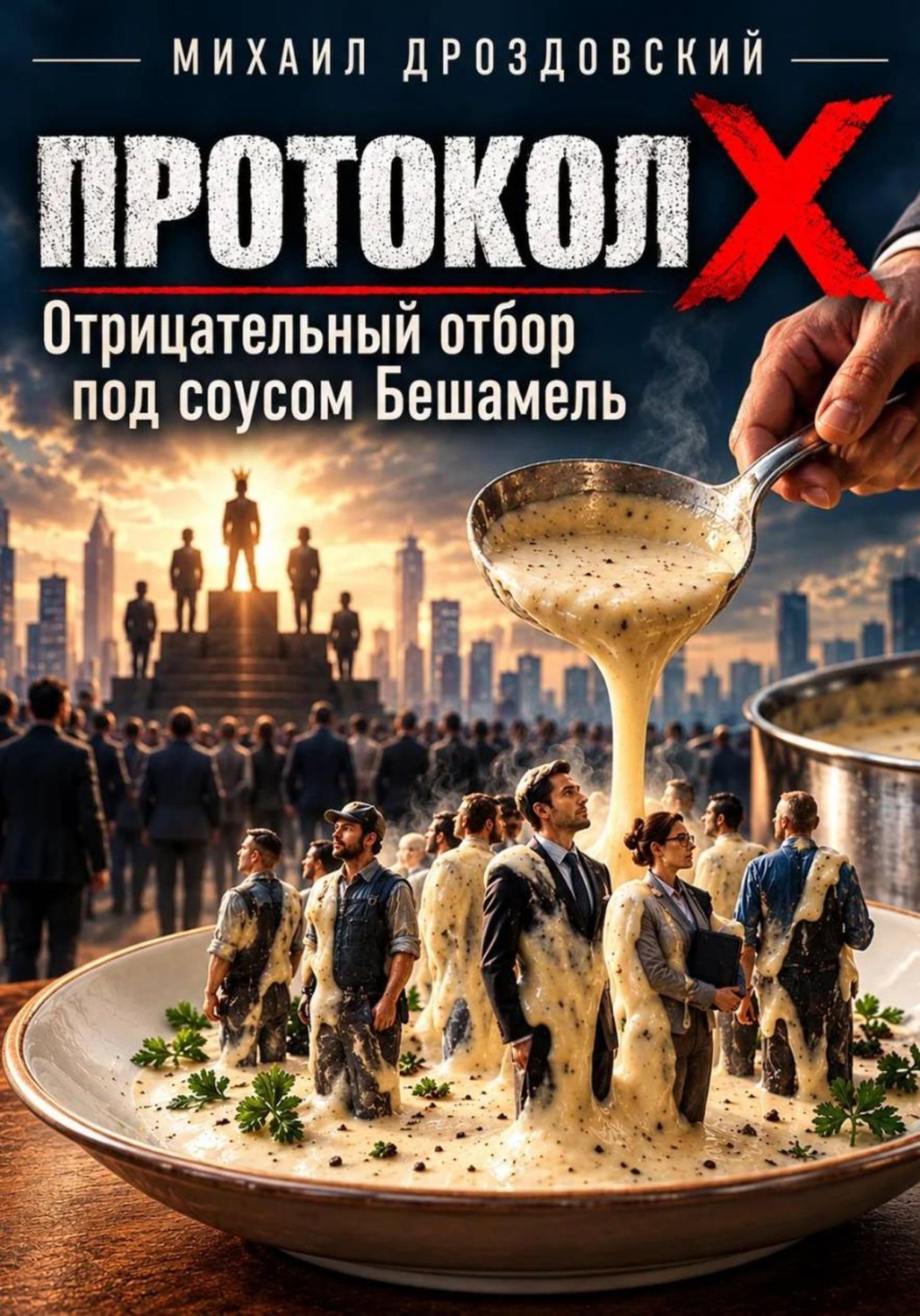 Обложка книги «Протокол Х. Отрицательный отбор под соусом Бешамель»