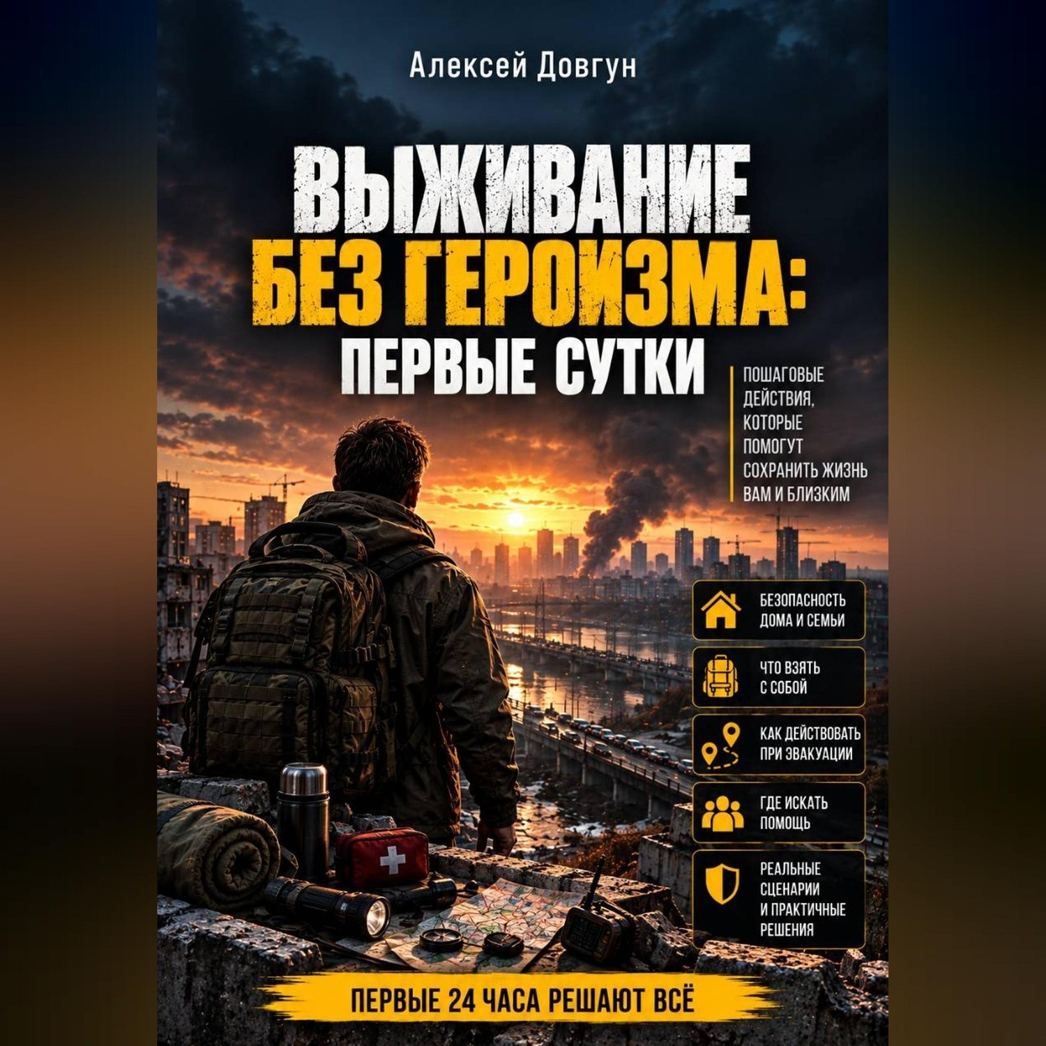 Обложка книги «Выживание без героизма: Первые сутки»