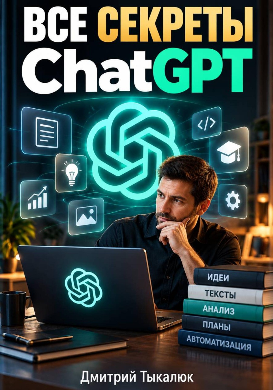 Обложка книги «ВСЕ секреты ChatGPT»