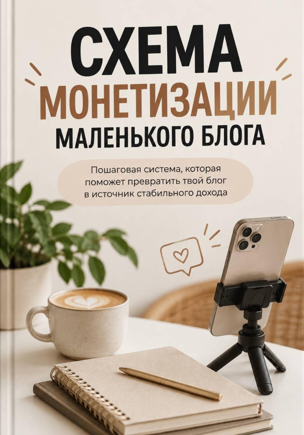 Обложка книги «Схема монетизации маленького блога»