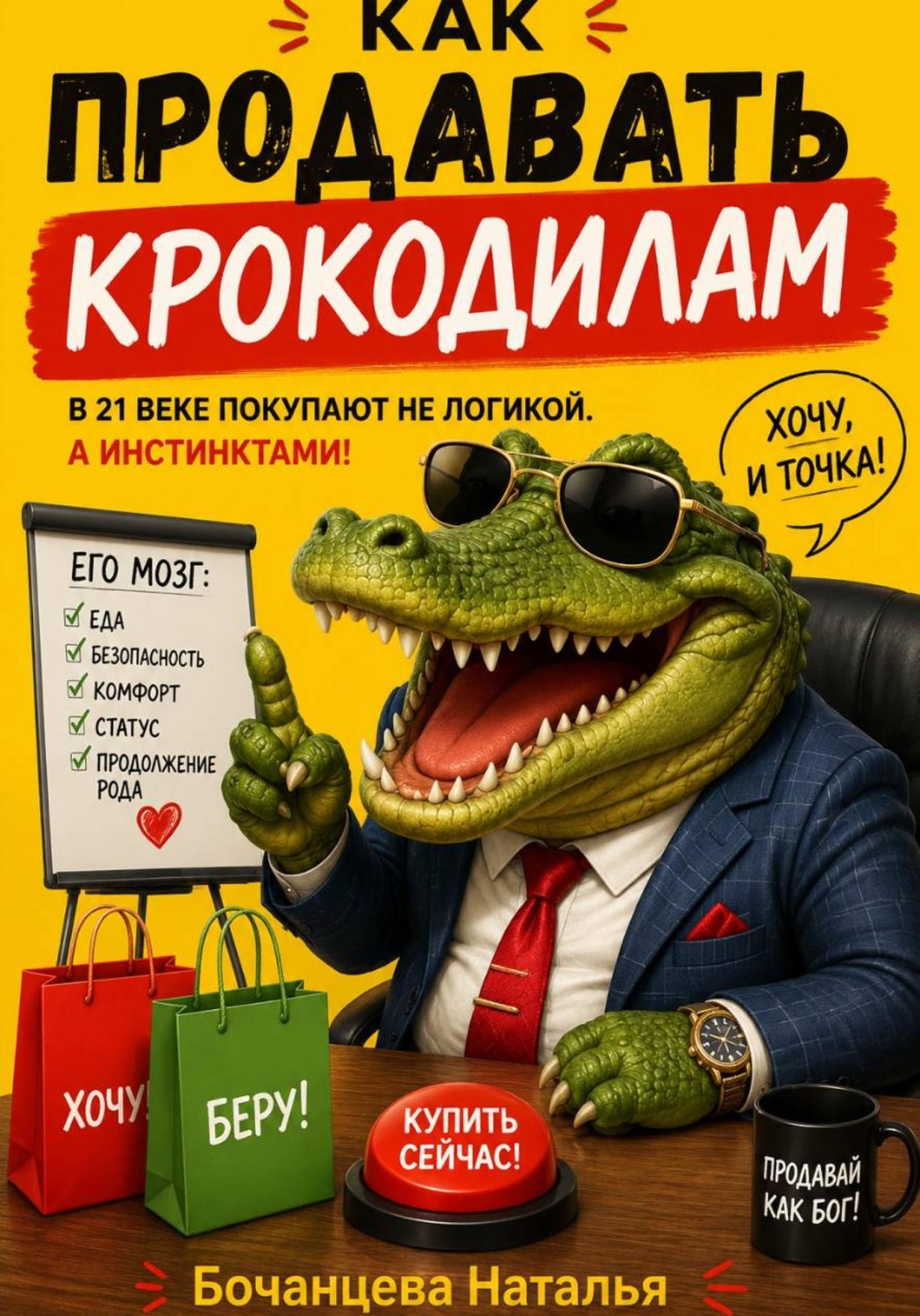 Обложка книги «Продажи в 21 веке - Как продавать крокодилам»