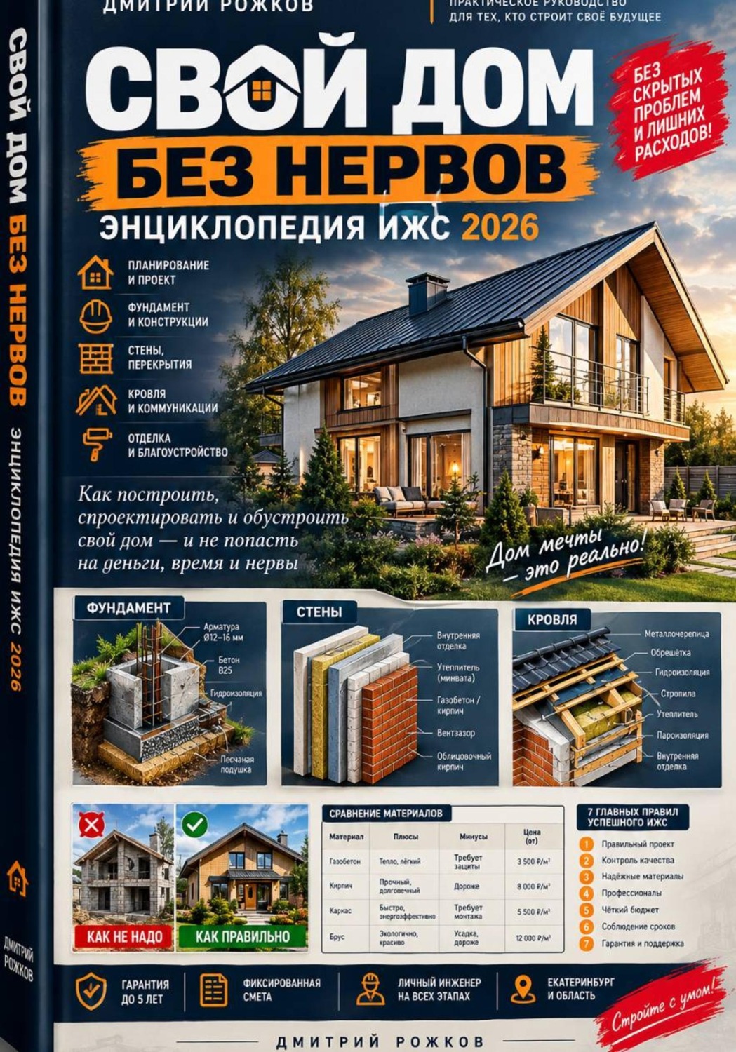 Обложка книги «Свой дом без нервов: Энциклопедия ИЖС 2026»