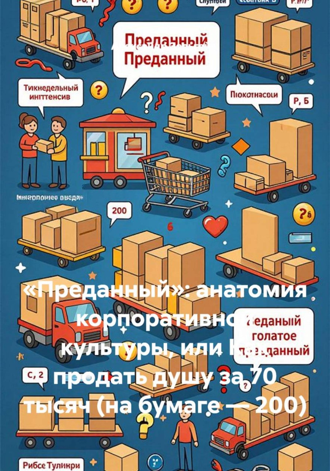 Обложка книги ««Преданный»: анатомия корпоративной культуры, или Как продать душу за 70 тысяч (на бумаге — 200)»
