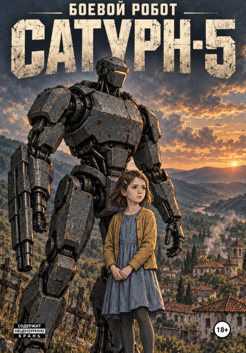 Обложка книги «Боевой робот Сатурн-5»