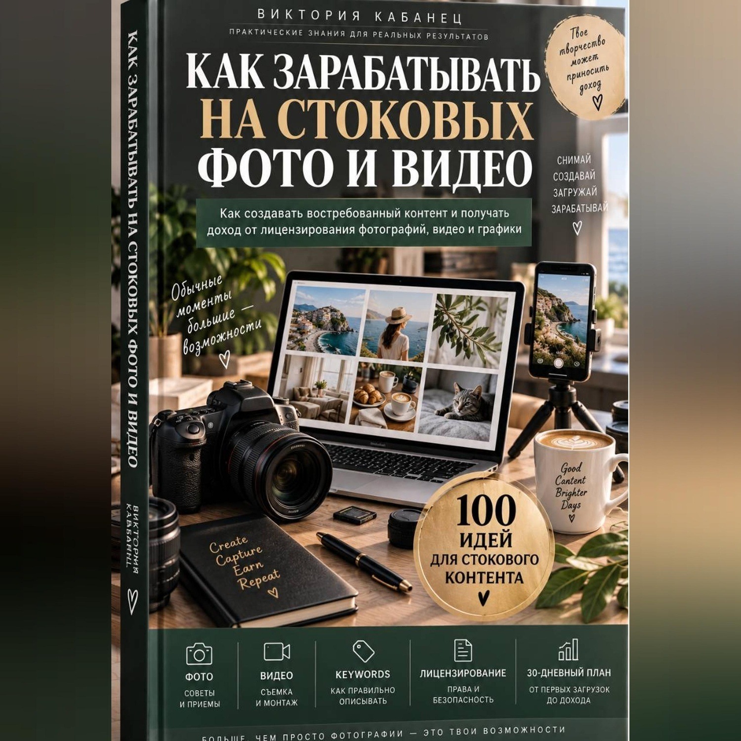 Обложка книги «Как зарабатывать на стоковых фото и видео»