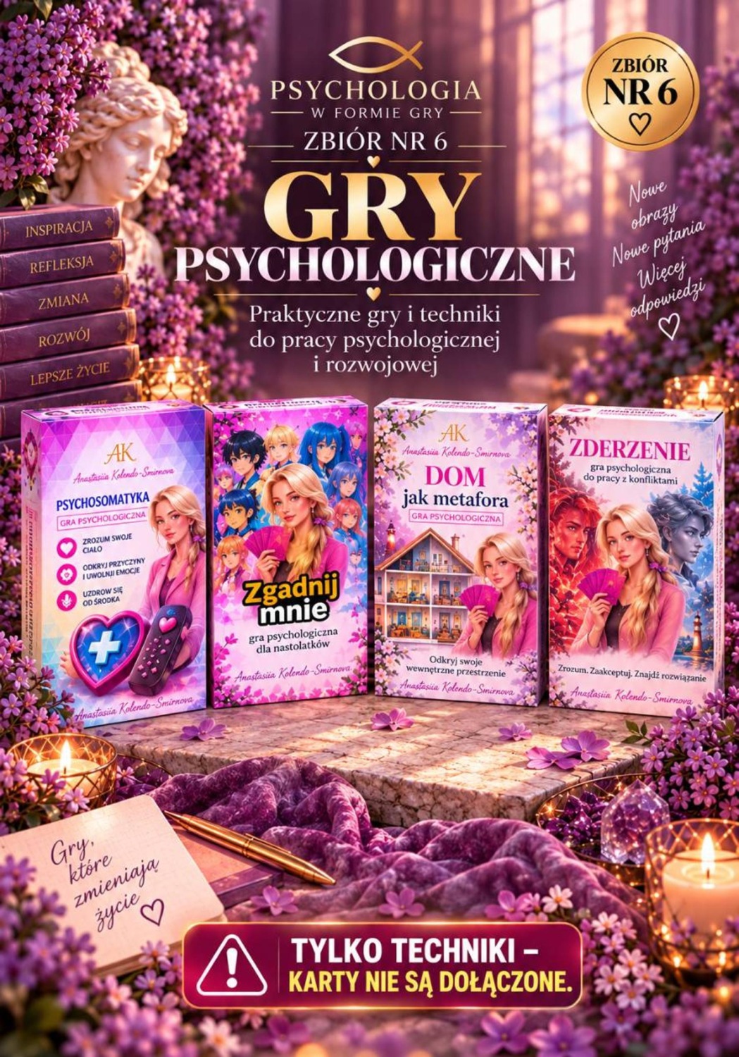 Обложка книги «Gry psychologiczne. Zbiór nr 6»