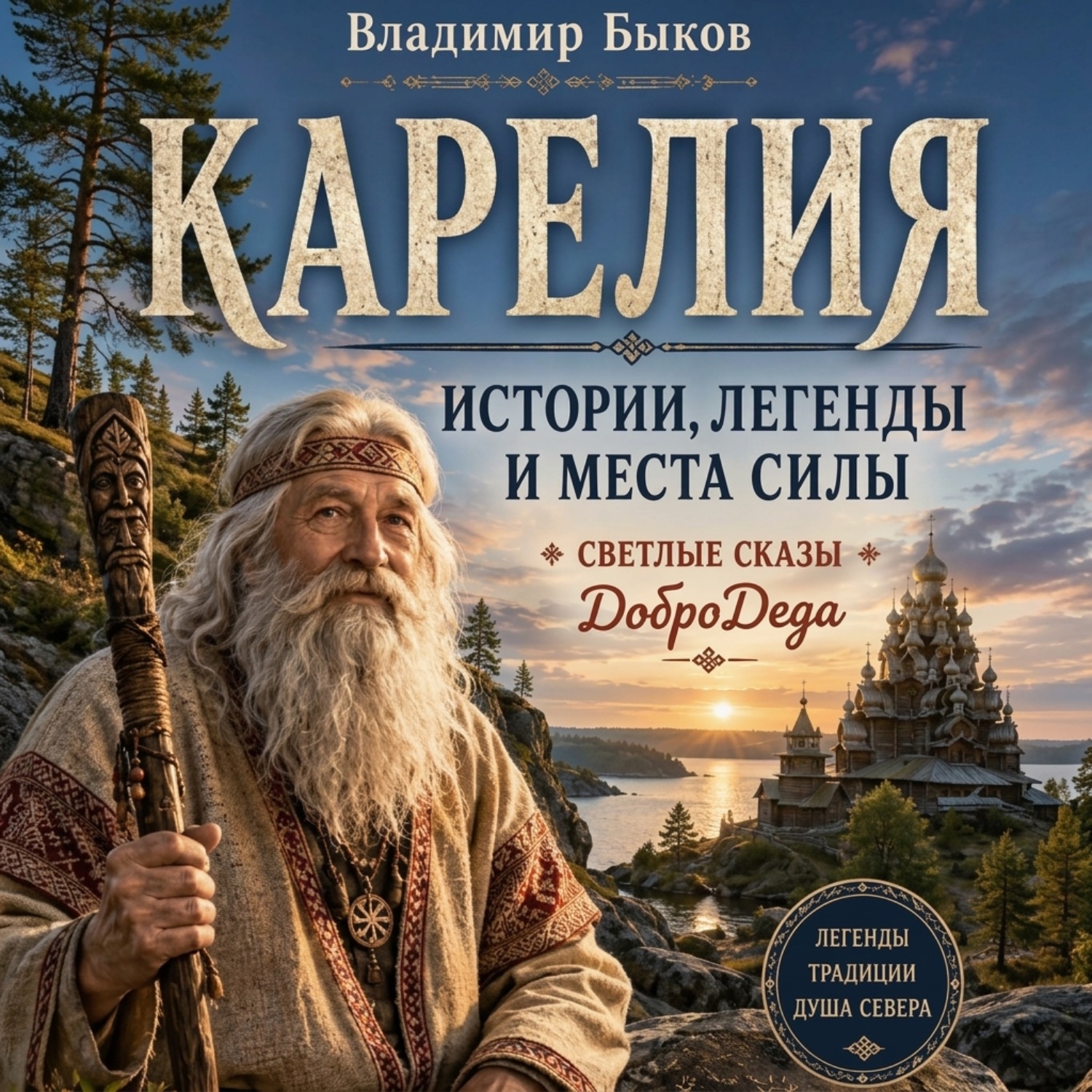 Обложка книги «КАРЕЛИЯ. Истории, легенды и места силы. Светлые сказы ДоброДеда»