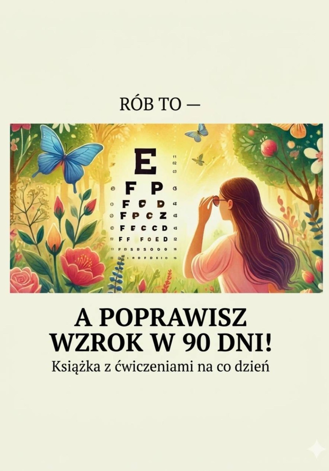 Обложка книги «Rób to — a poprawisz wzrok w 90 dni! Książka z ćwiczeniami na co dzień»