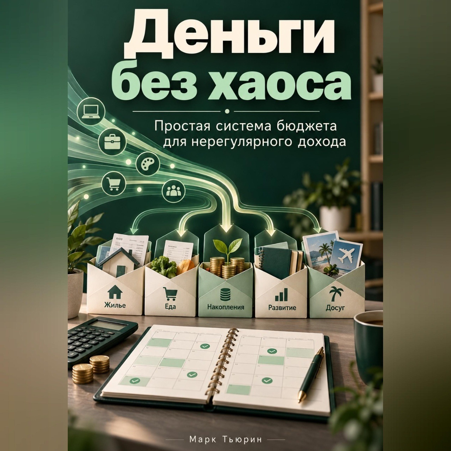 Обложка книги «Деньги без хаоса. Простая система бюджета для нерегулярного дохода»