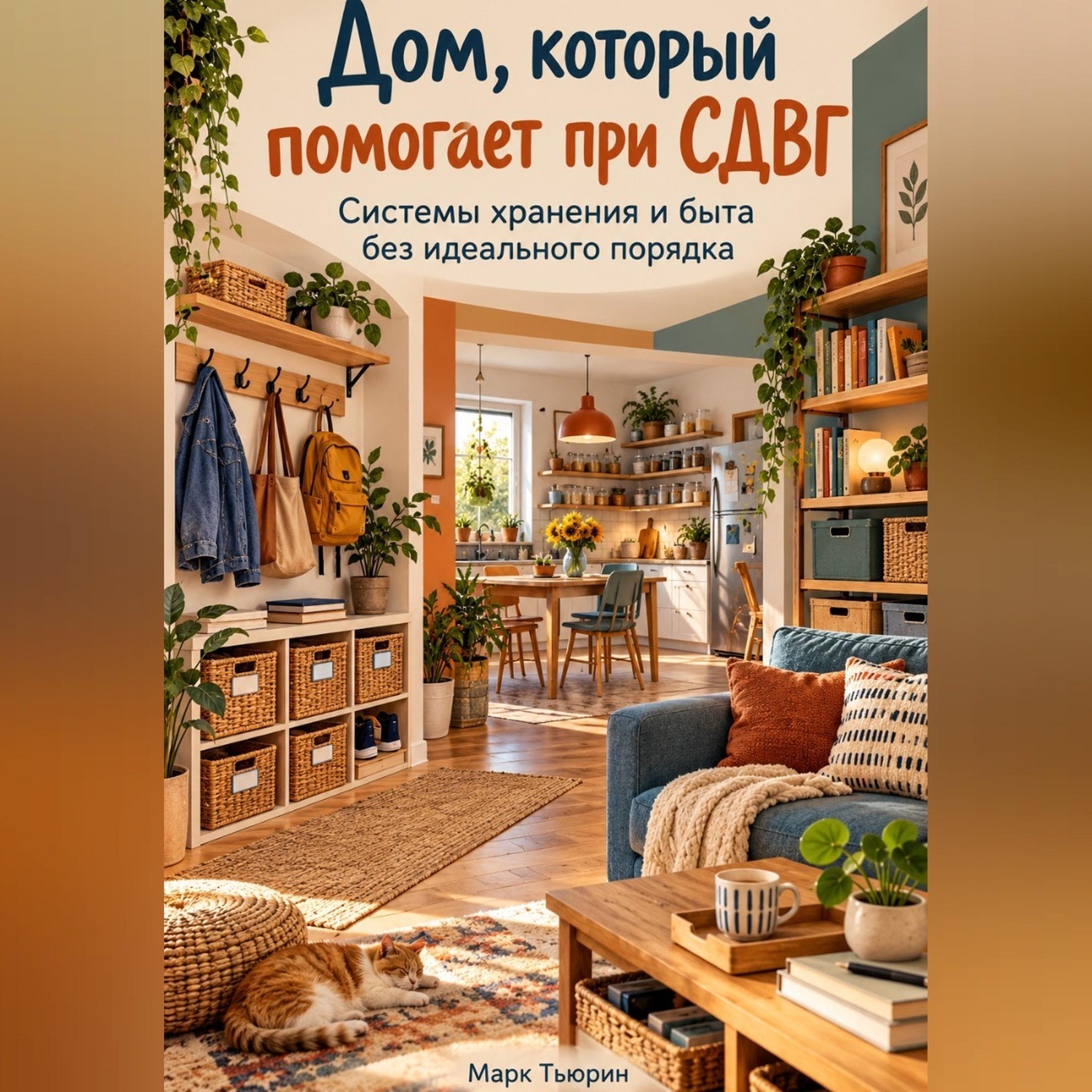 Обложка книги «Дом, который помогает при СДВГ: Системы хранения и быта без идеального порядка»
